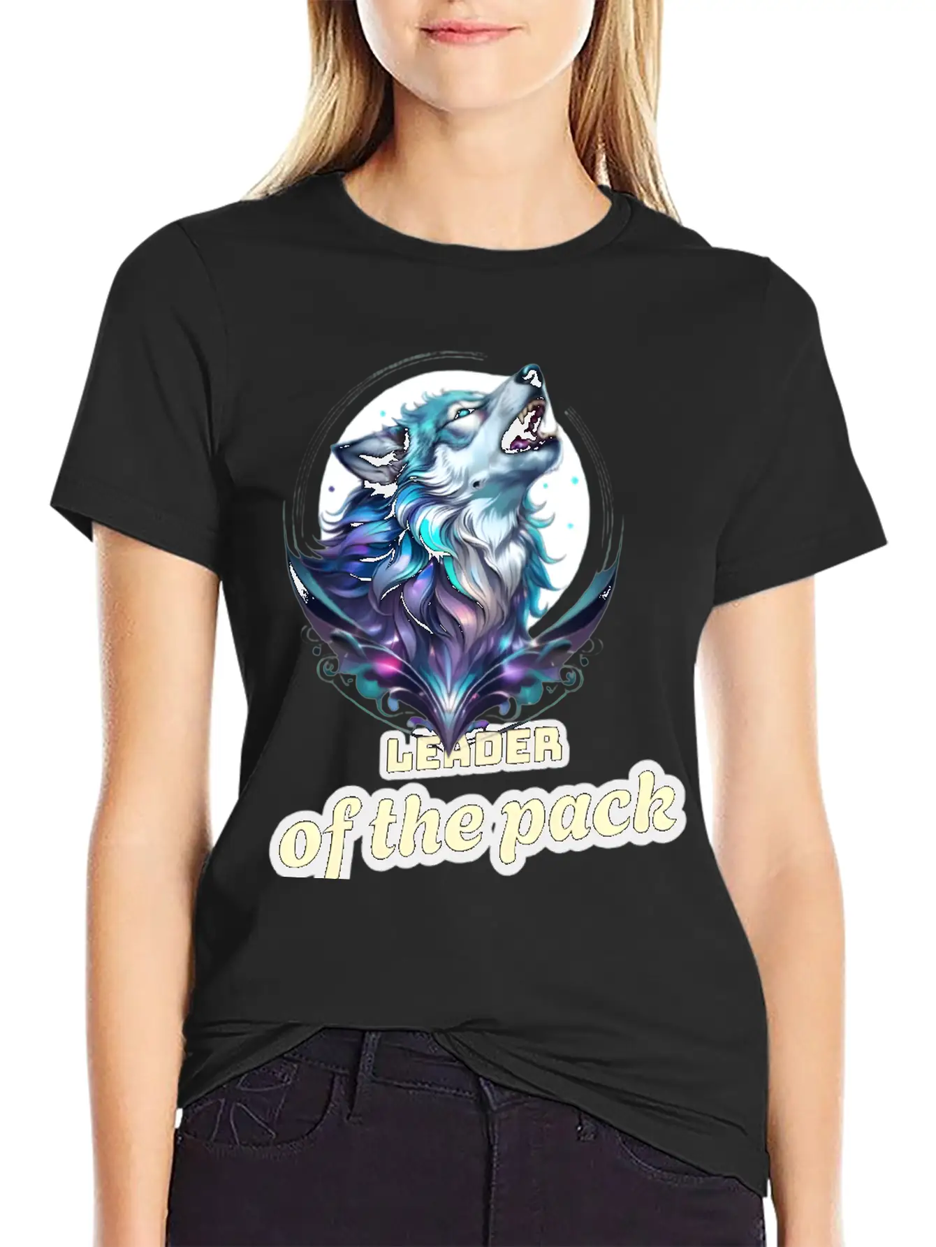 Wolf Leader Of The Pack – Alpha Wildlife Art Breathable Graphic T-Shirt – Perfect For Casual Days