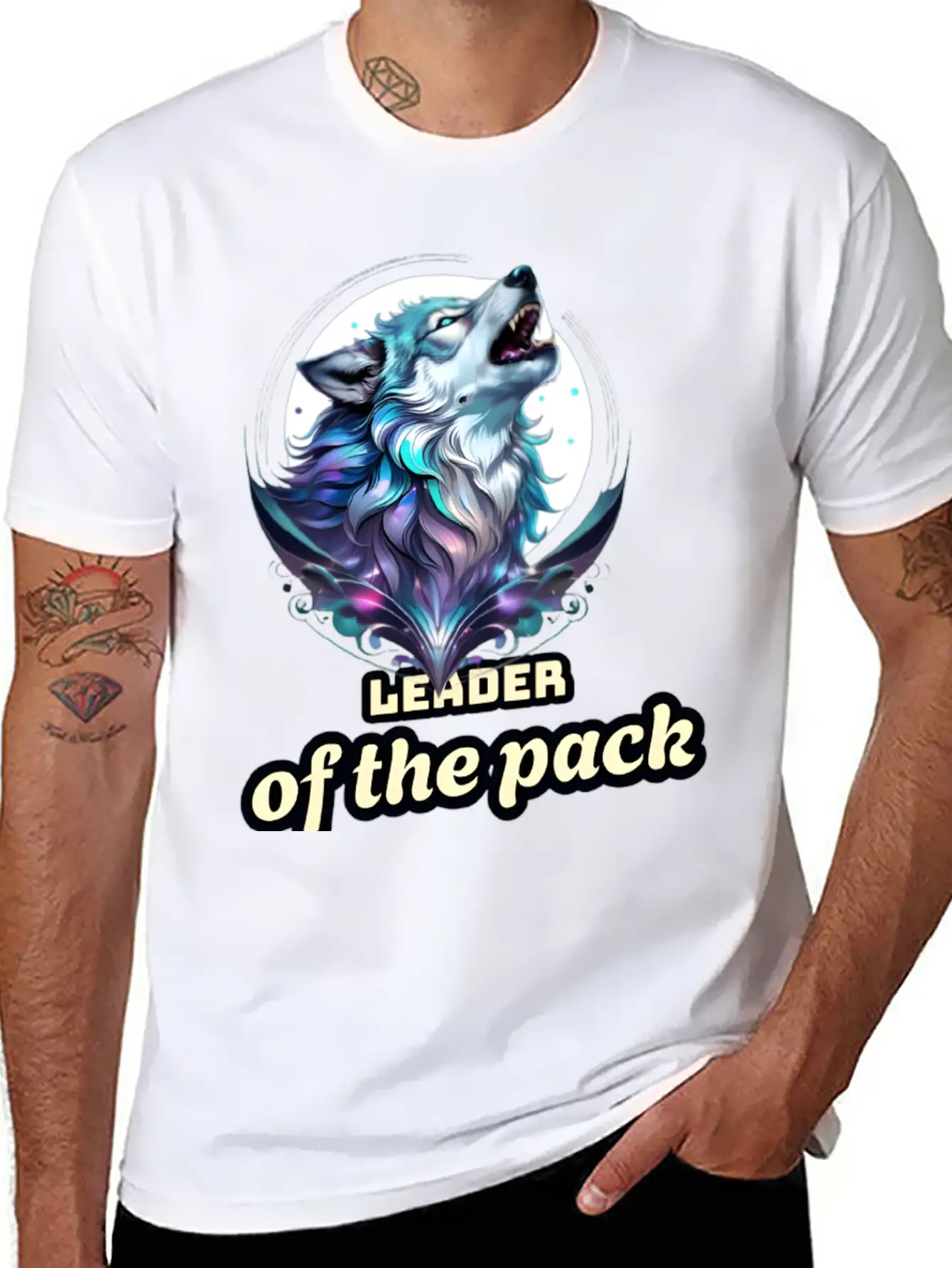 Wolf Leader Of The Pack – Alpha Wildlife Art Breathable Graphic T-Shirt – Perfect For Casual Days