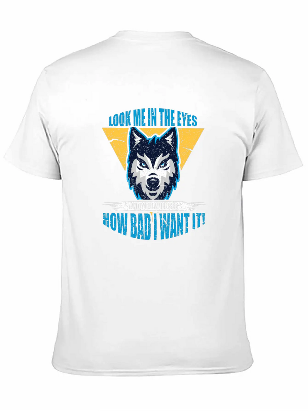 Wolf Look Me In The Eyes Classic Cotton Tee – Unisex Comfort For Any Season