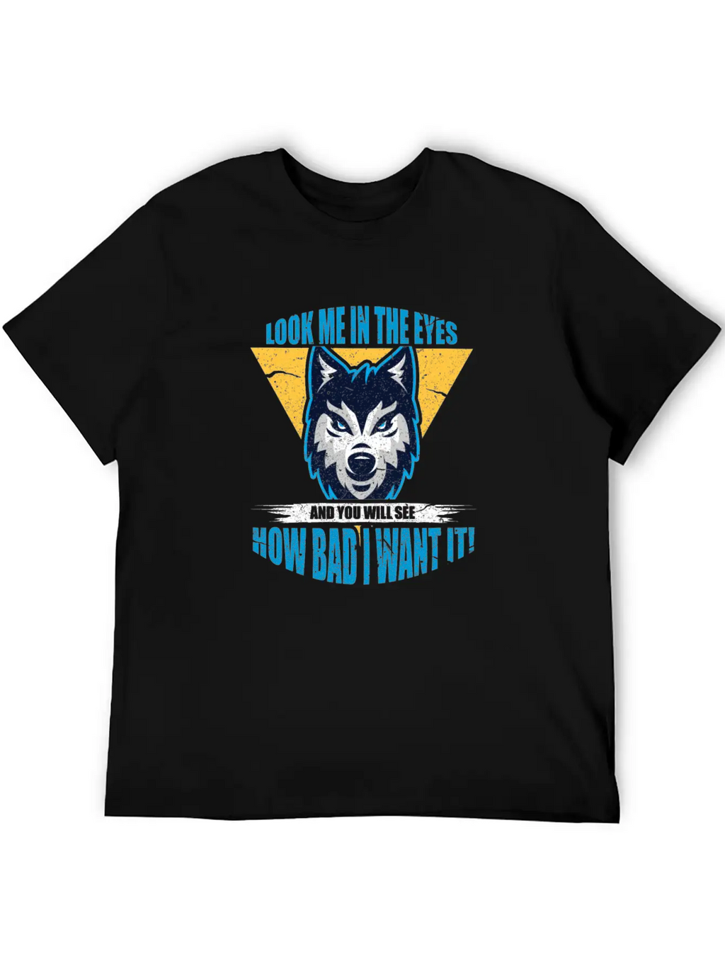 Wolf Look Me In The Eyes Classic Cotton Tee – Unisex Comfort For Any Season