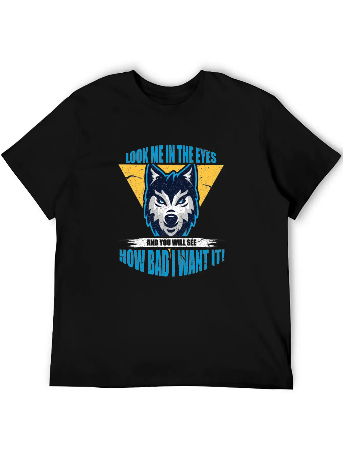 Wolf Look Me In The Eyes Classic Cotton Tee – Unisex Comfort For Any Season