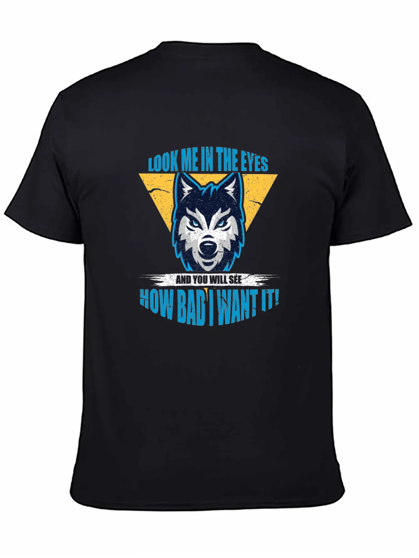 Wolf Look Me In The Eyes Classic Cotton Tee – Unisex Comfort For Any Season