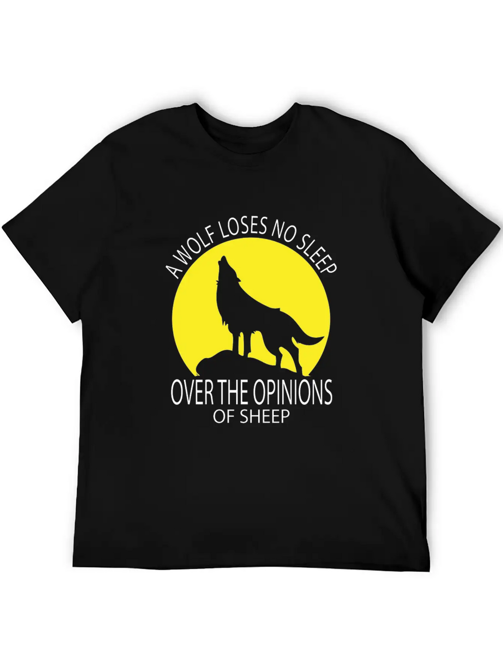 Wolf Loses No Sleep Over O Ions Of Sheep Howling A Timeless Short Sleeve Tee – Comfy And Minimalist Design