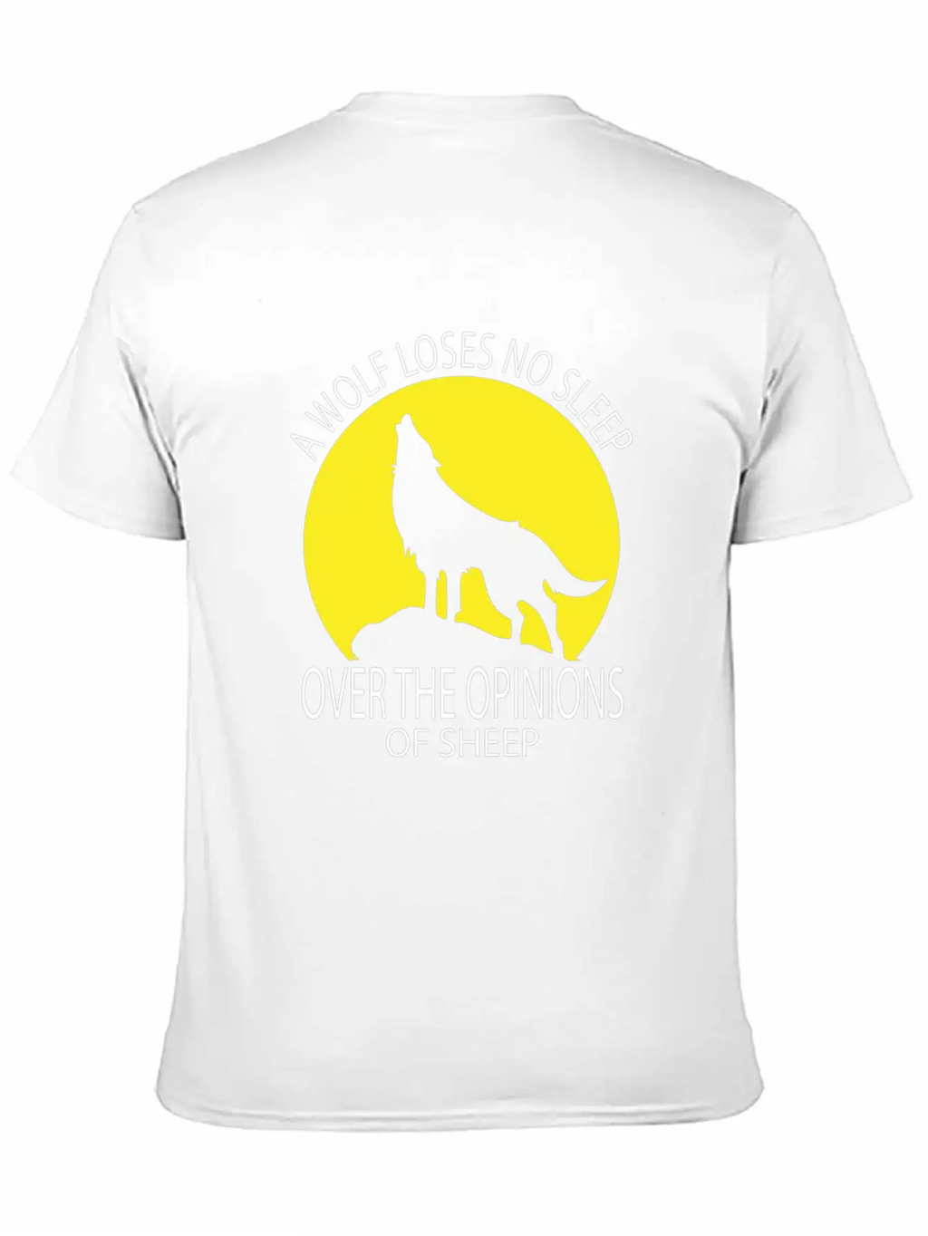 Wolf Loses No Sleep Over O Ions Of Sheep Howling A Timeless Short Sleeve Tee – Comfy And Minimalist Design