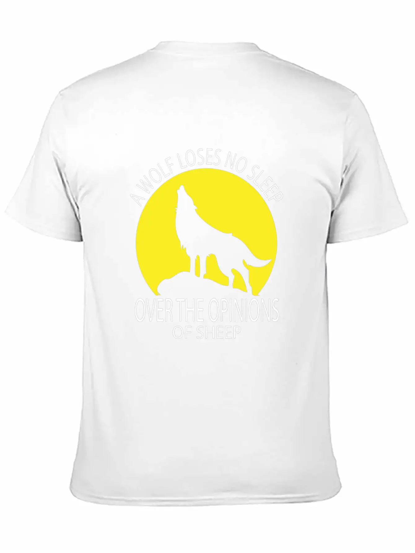 Wolf Loses No Sleep Over O Ions Of Sheep Howling A Timeless Short Sleeve Tee – Comfy And Minimalist Design