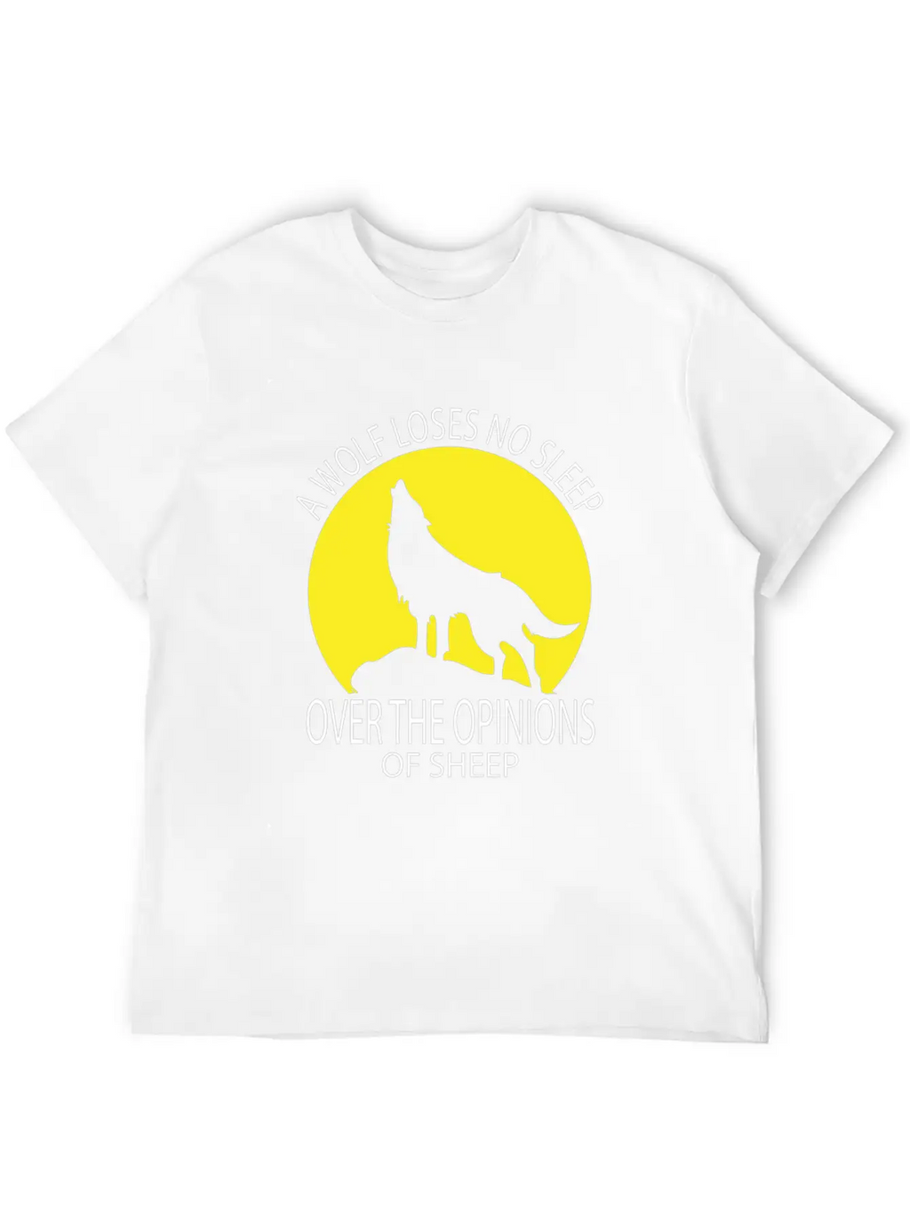 Wolf Loses No Sleep Over O Ions Of Sheep Howling A Timeless Short Sleeve Tee – Comfy And Minimalist Design