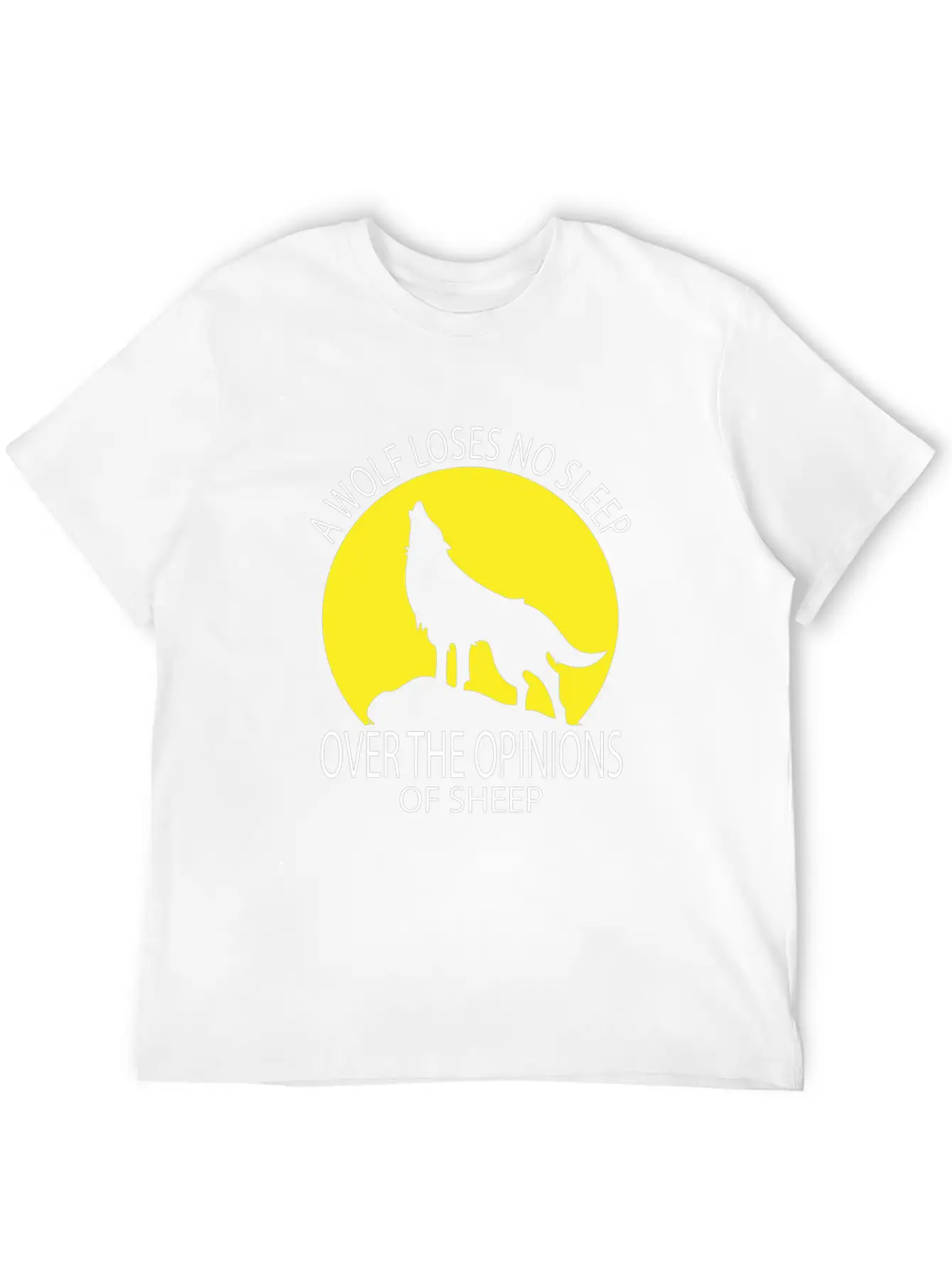 Wolf Loses No Sleep Over O Ions Of Sheep Howling A Timeless Short Sleeve Tee – Comfy And Minimalist Design