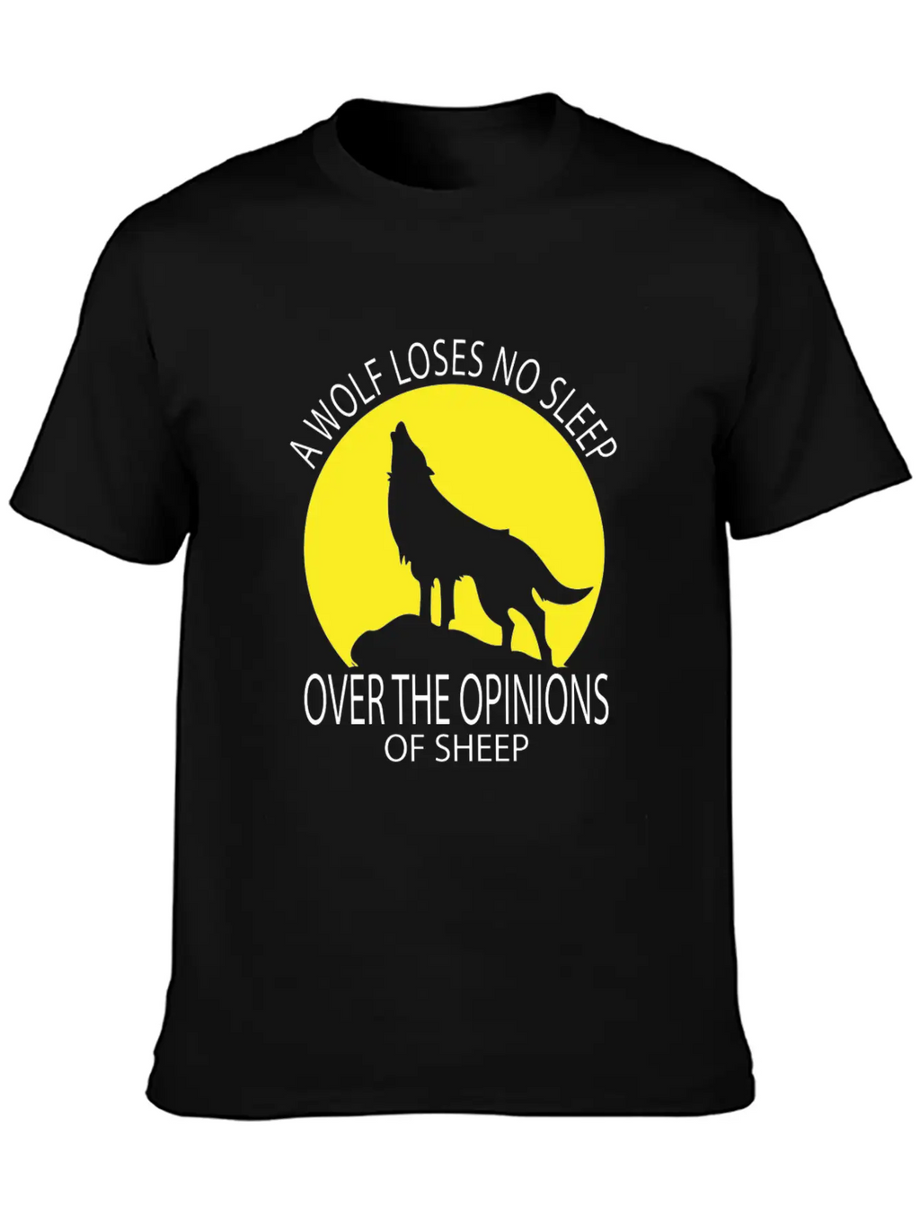 Wolf Loses No Sleep Over O Ions Of Sheep Howling A Timeless Short Sleeve Tee – Comfy And Minimalist Design