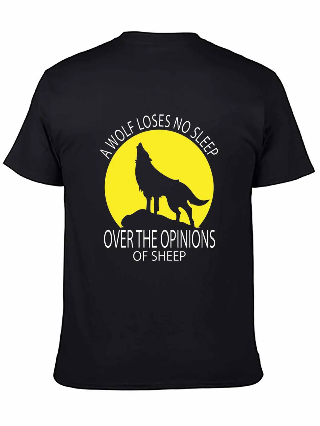 Wolf Loses No Sleep Over O Ions Of Sheep Howling A Timeless Short Sleeve Tee – Comfy And Minimalist Design