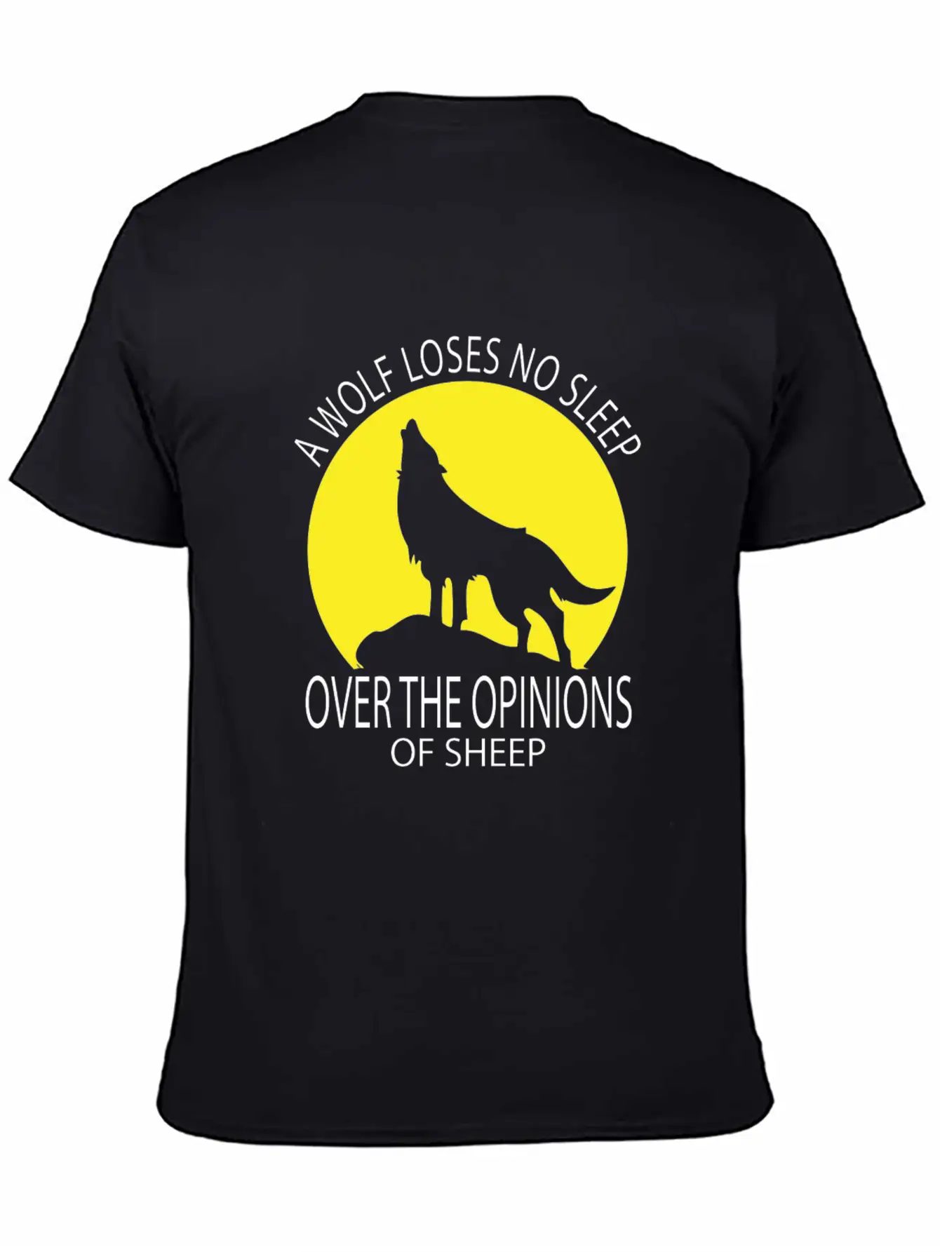 Wolf Loses No Sleep Over O Ions Of Sheep Howling A Timeless Short Sleeve Tee – Comfy And Minimalist Design