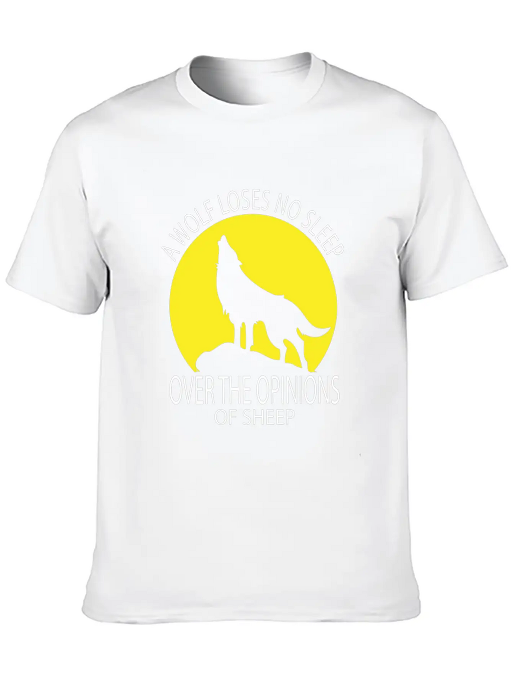 Wolf Loses No Sleep Over O Ions Of Sheep Howling A Timeless Short Sleeve Tee – Comfy And Minimalist Design