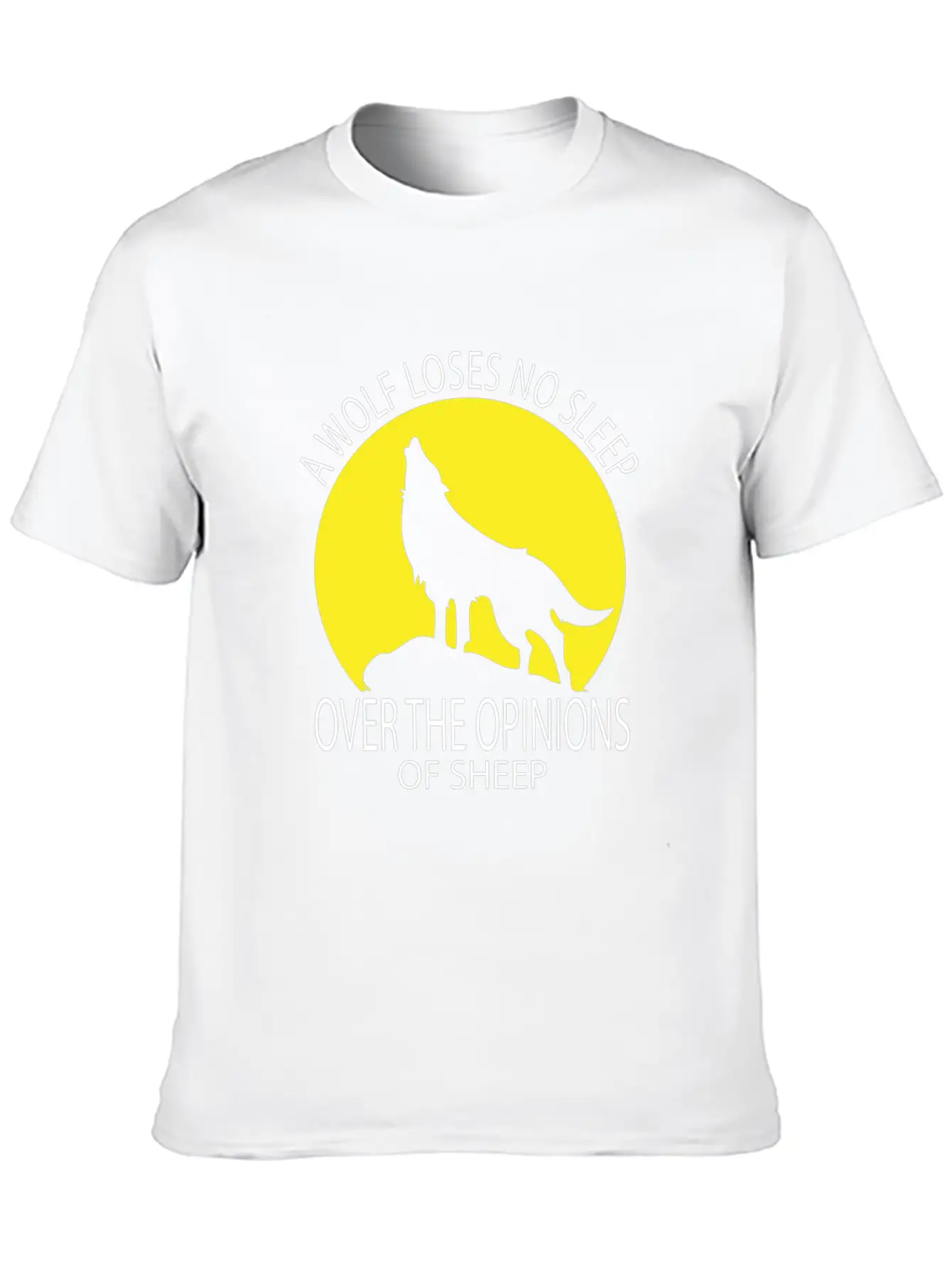 Wolf Loses No Sleep Over O Ions Of Sheep Howling A Timeless Short Sleeve Tee – Comfy And Minimalist Design