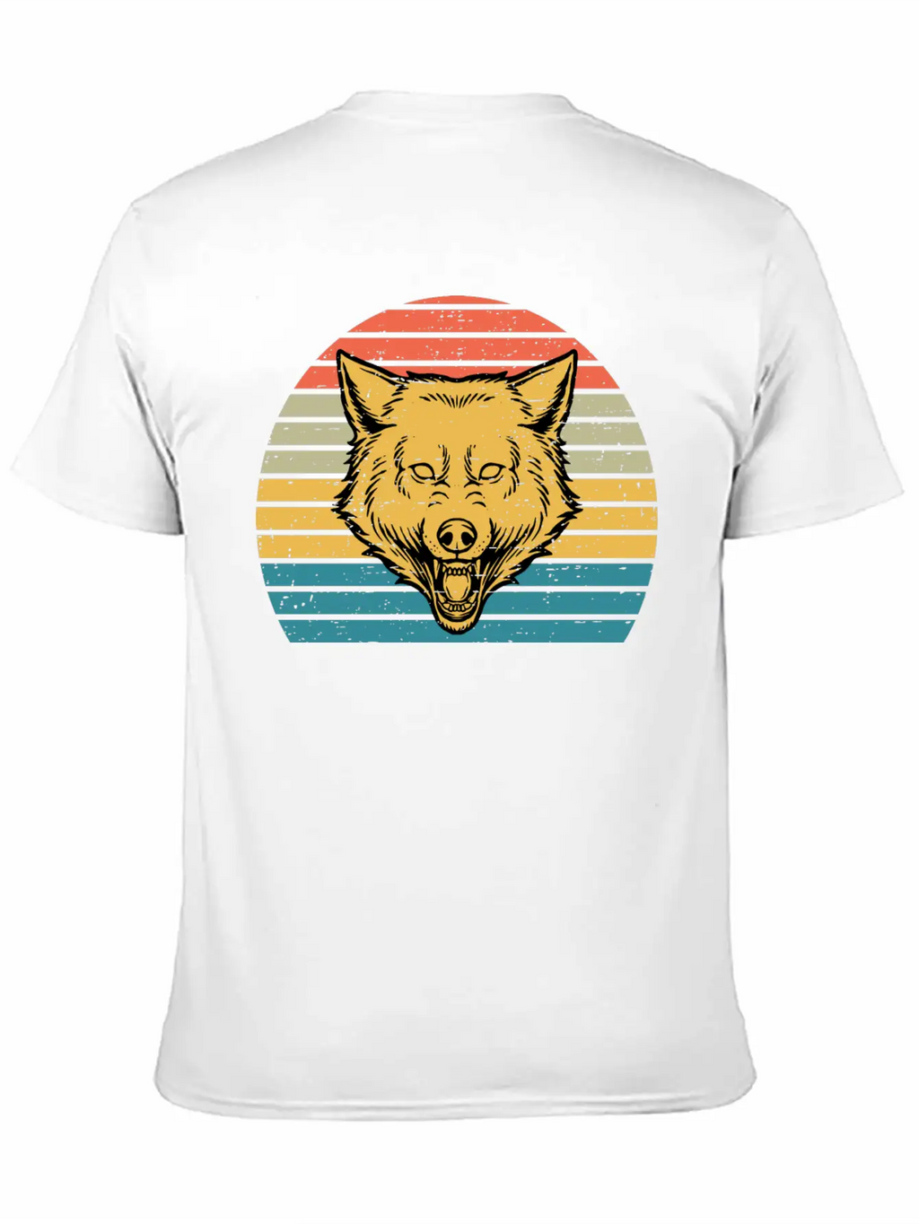 Wolf Lover Gift Funny Retro Vintage T Shirt Relaxed Everyday Tee – Lightweight And Durable Cotton