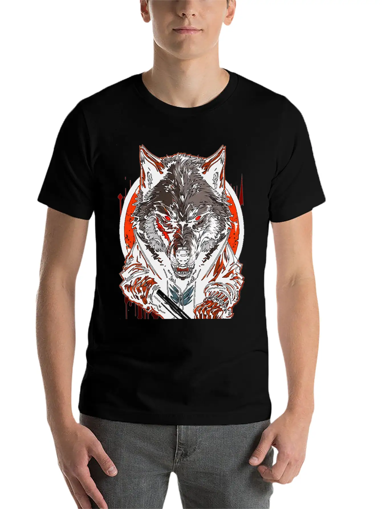 Wolf Master Angry Classic Cotton Tee – Unisex Comfort For Any Season