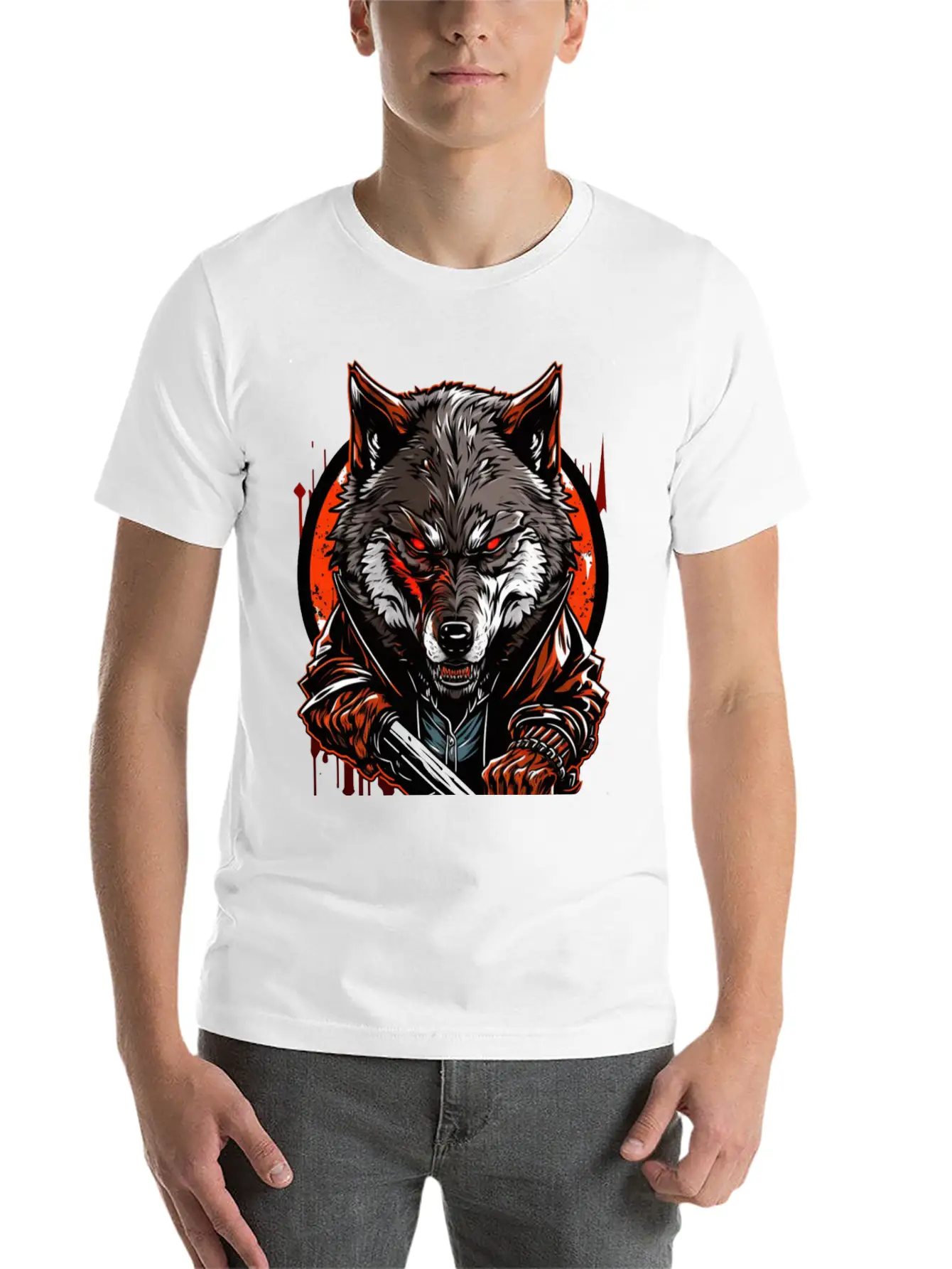 Wolf Master Angry Classic Cotton Tee – Unisex Comfort For Any Season