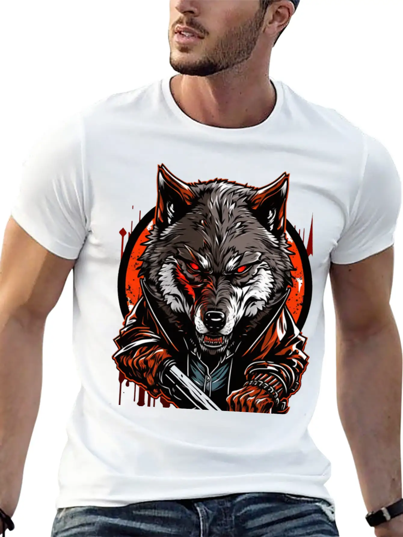 Wolf Master Angry Classic Cotton Tee – Unisex Comfort For Any Season