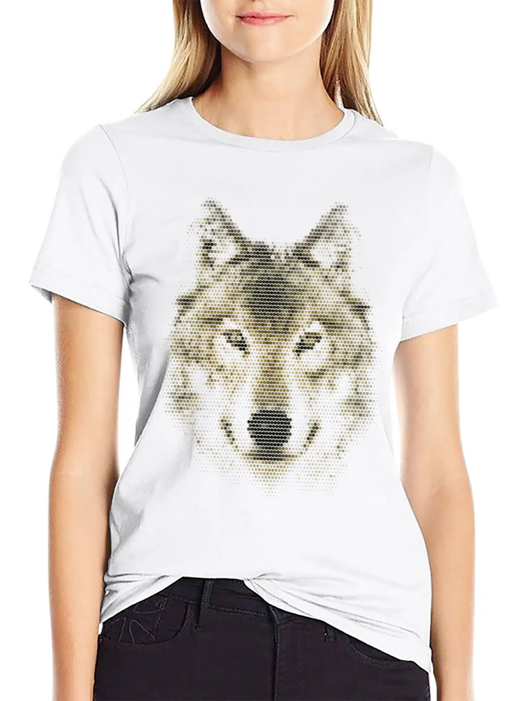 Wolf, Polygonal, Wolves, Wildlife, Dogs Modern Fit Casual T-Shirt – Clean And Versatile Design