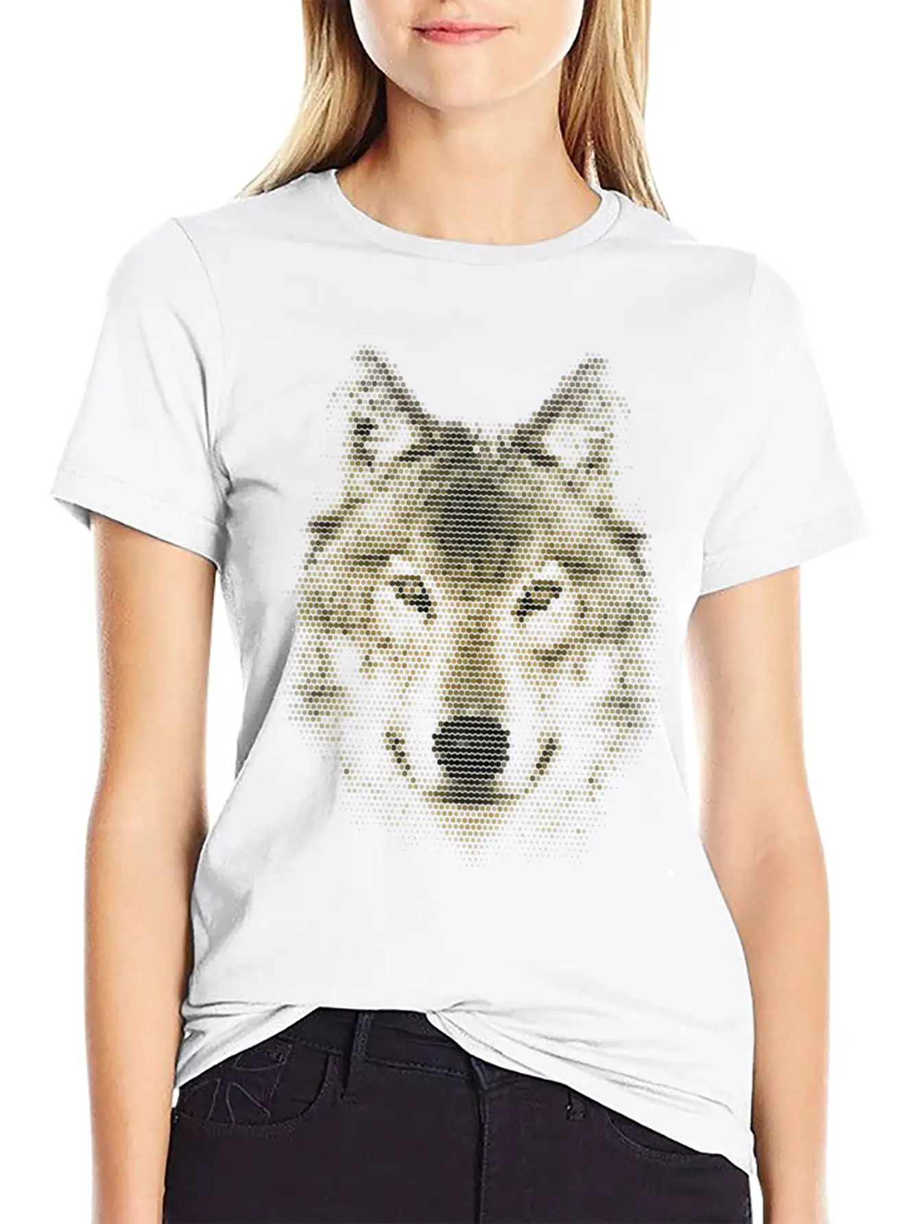 Wolf, Polygonal, Wolves, Wildlife, Dogs Modern Fit Casual T-Shirt – Clean And Versatile Design