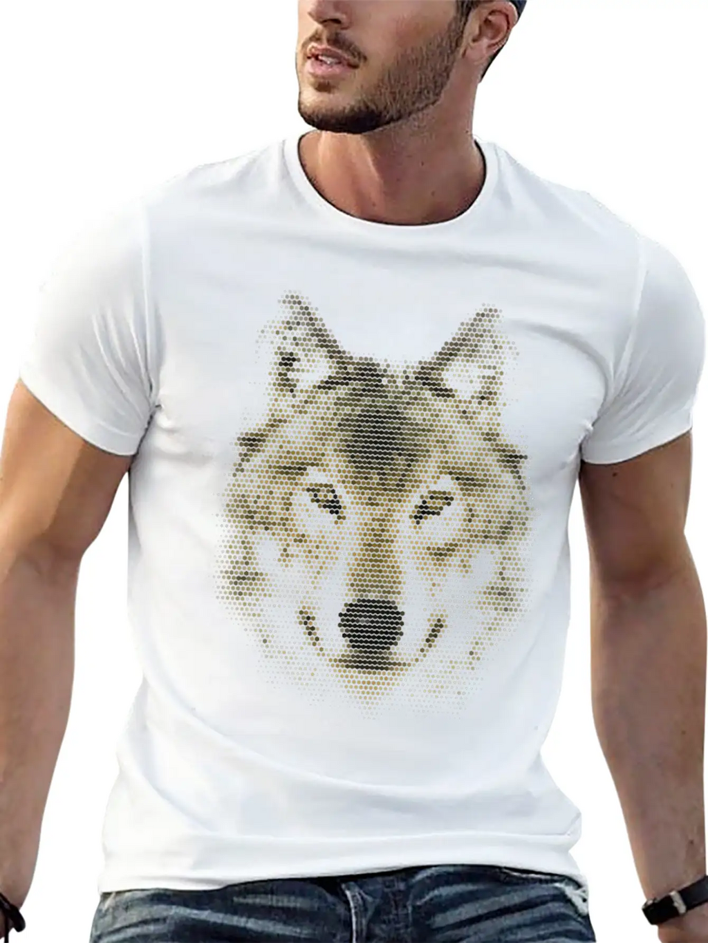 Wolf, Polygonal, Wolves, Wildlife, Dogs Modern Fit Casual T-Shirt – Clean And Versatile Design