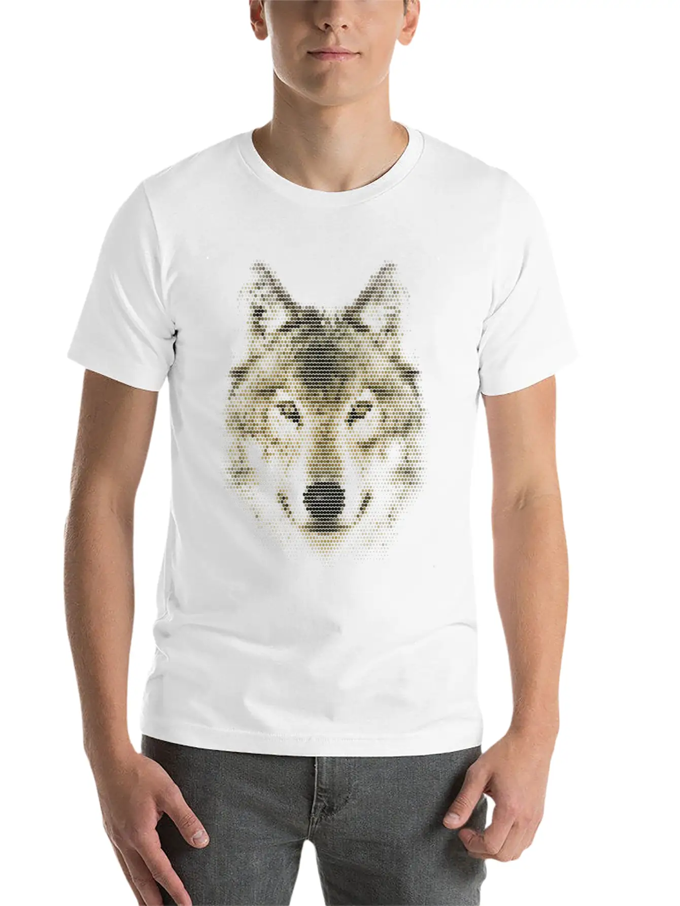 Wolf, Polygonal, Wolves, Wildlife, Dogs Modern Fit Casual T-Shirt – Clean And Versatile Design