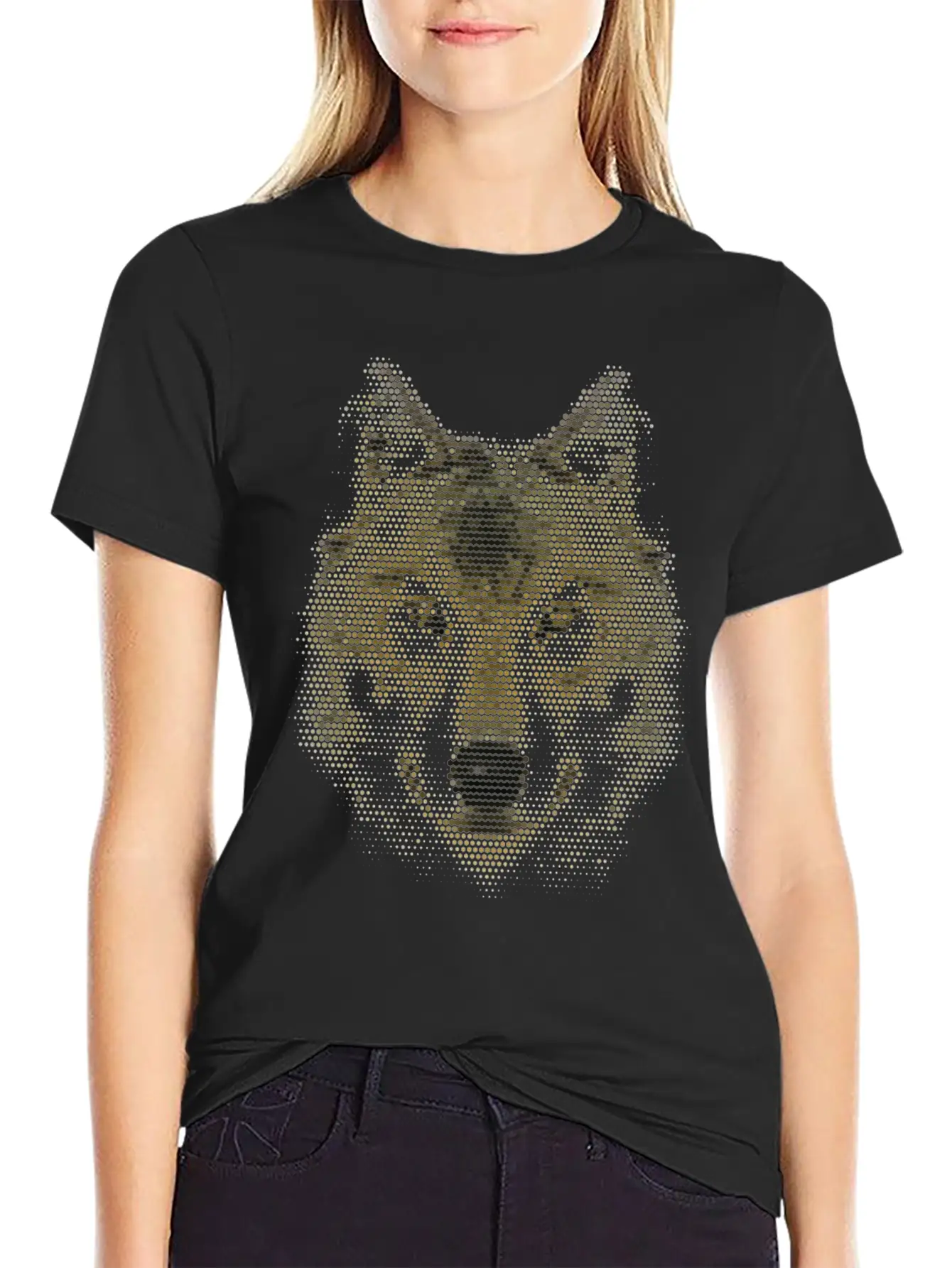 Wolf, Polygonal, Wolves, Wildlife, Dogs Modern Fit Casual T-Shirt – Clean And Versatile Design