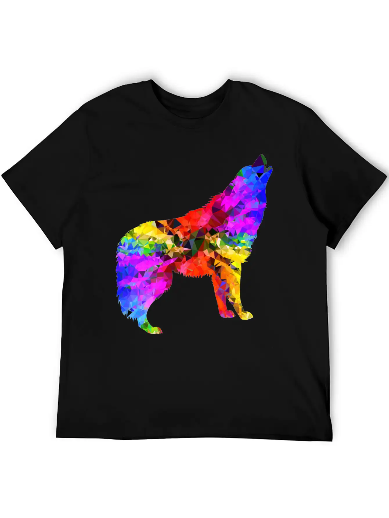 Wolf Psychedelic Classic Cotton Tee – Unisex Comfort For Any Season