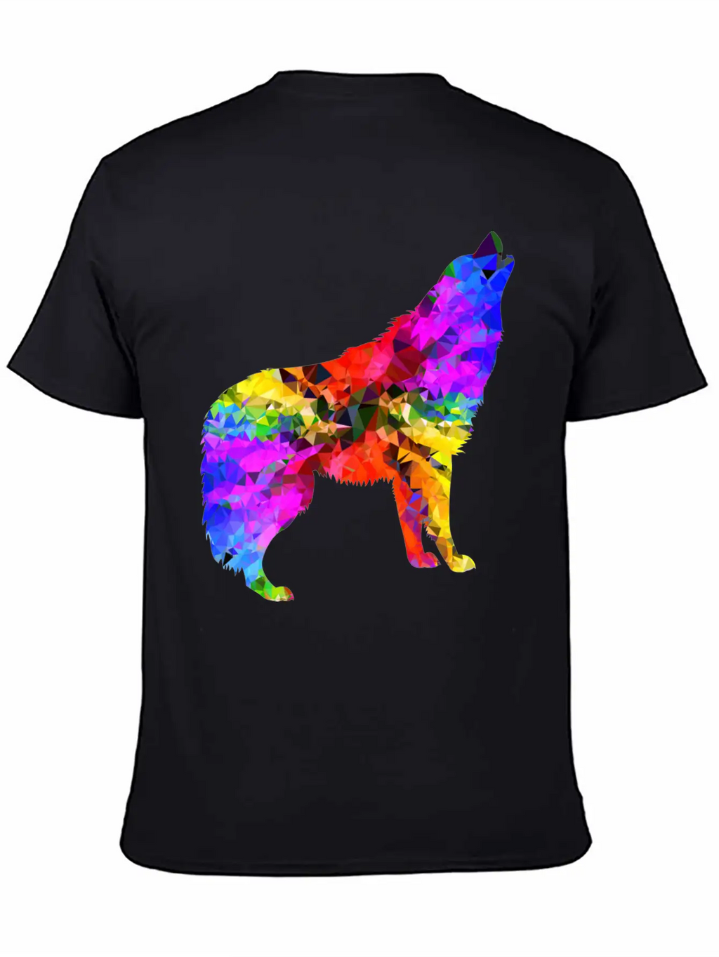 Wolf Psychedelic Classic Cotton Tee – Unisex Comfort For Any Season