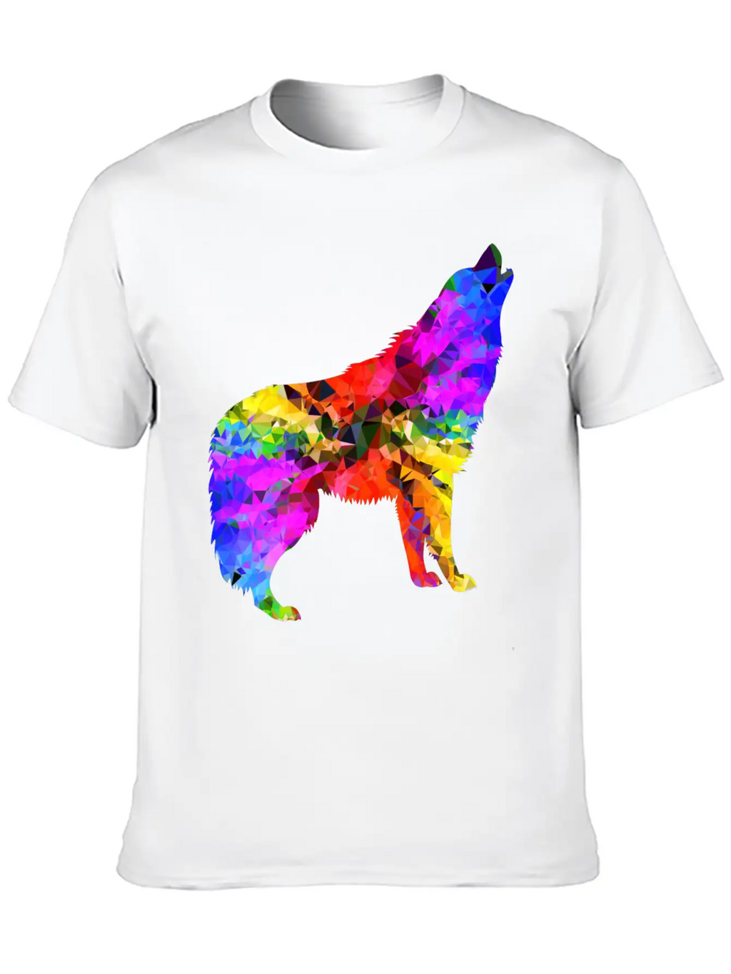 Wolf Psychedelic Classic Cotton Tee – Unisex Comfort For Any Season