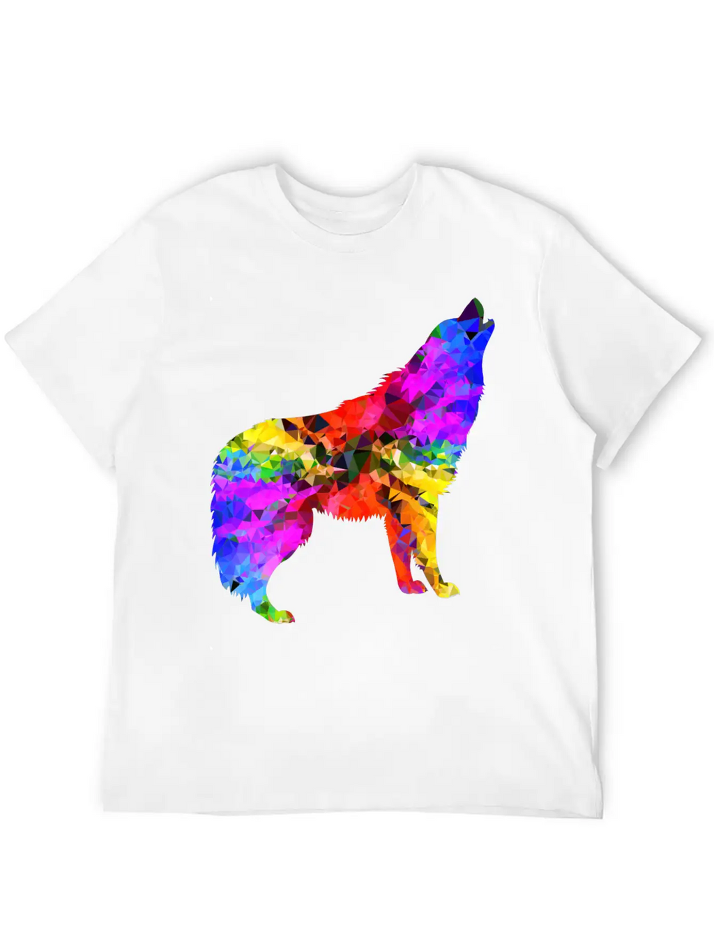 Wolf Psychedelic Classic Cotton Tee – Unisex Comfort For Any Season