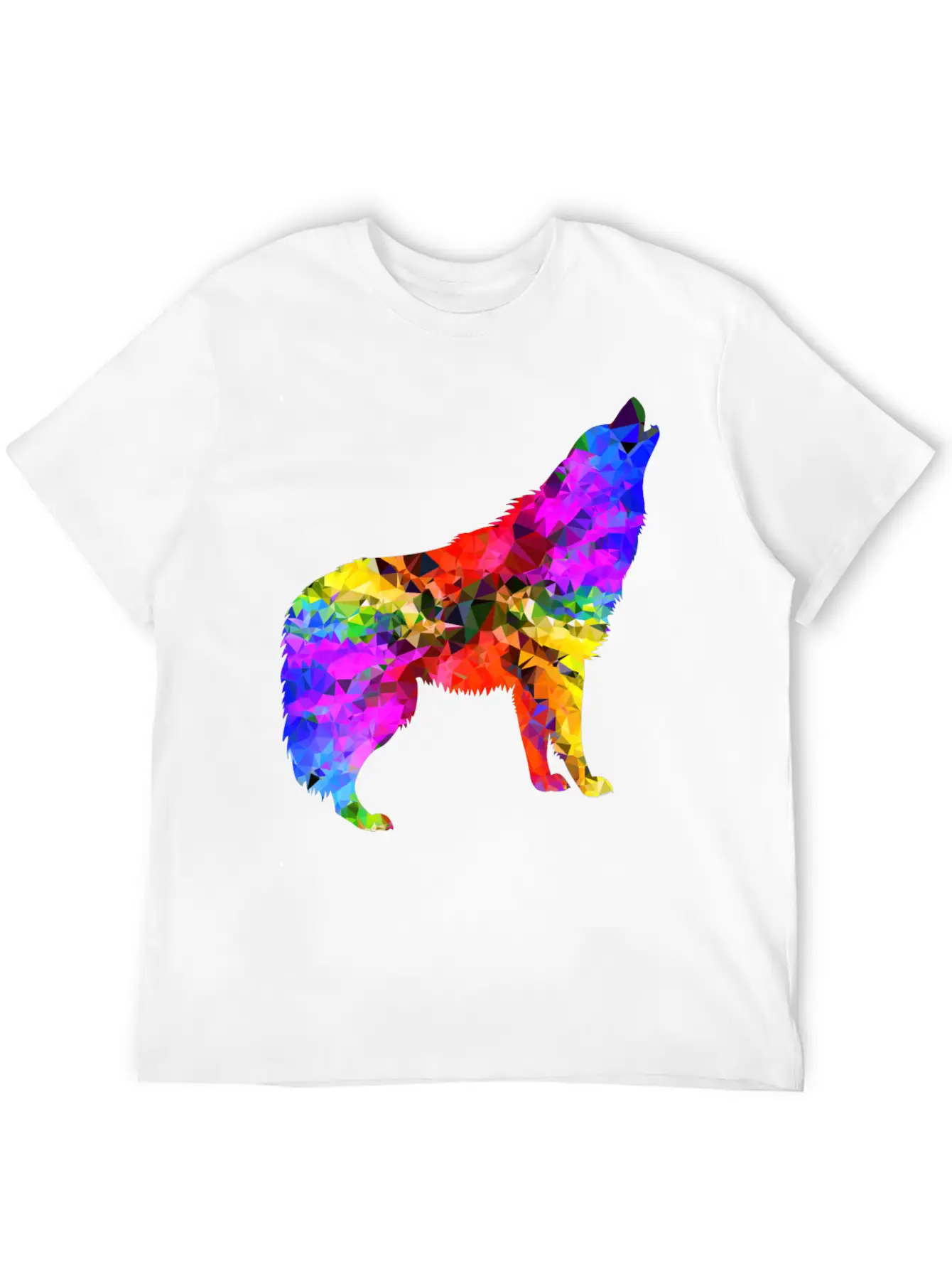 Wolf Psychedelic Classic Cotton Tee – Unisex Comfort For Any Season