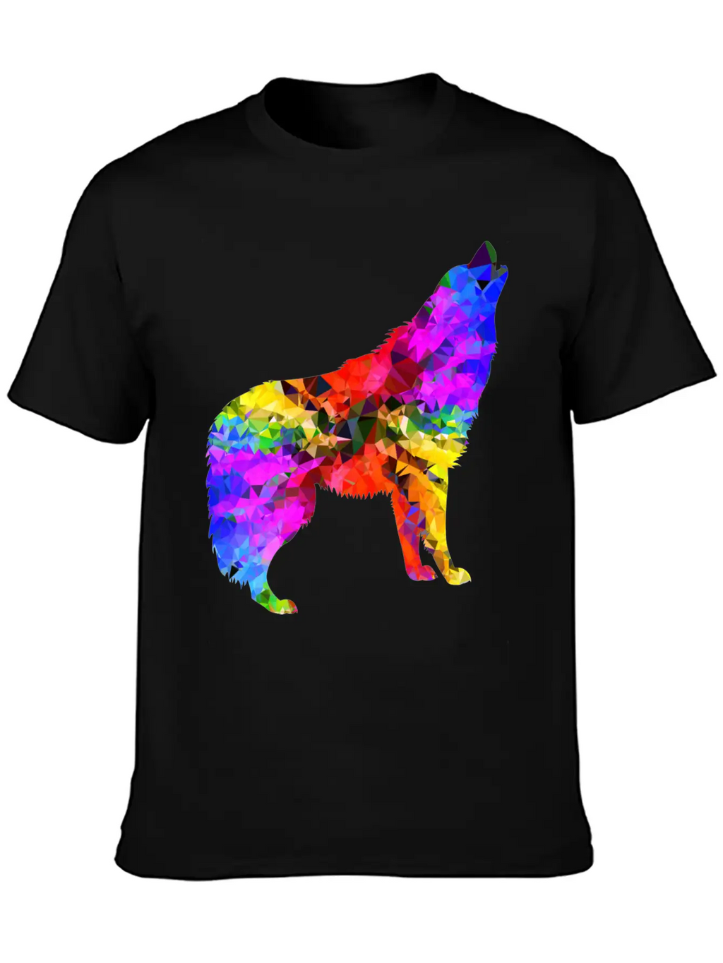 Wolf Psychedelic Classic Cotton Tee – Unisex Comfort For Any Season