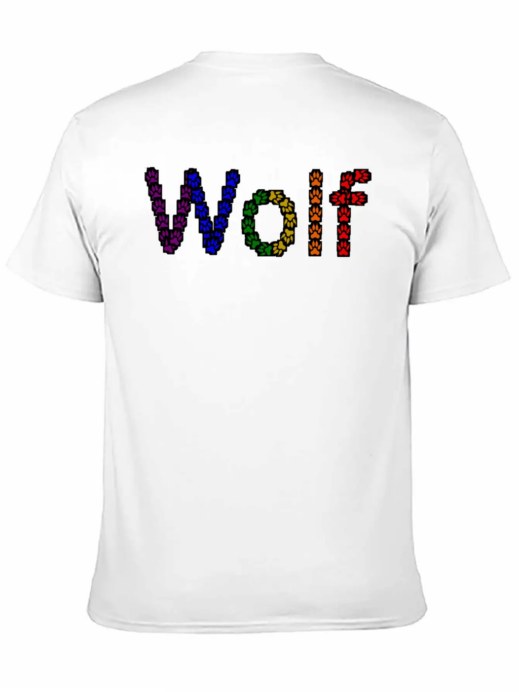 Wolf Rainbow Basic Graphic T-Shirt – Daily Comfort In Soft Cotton