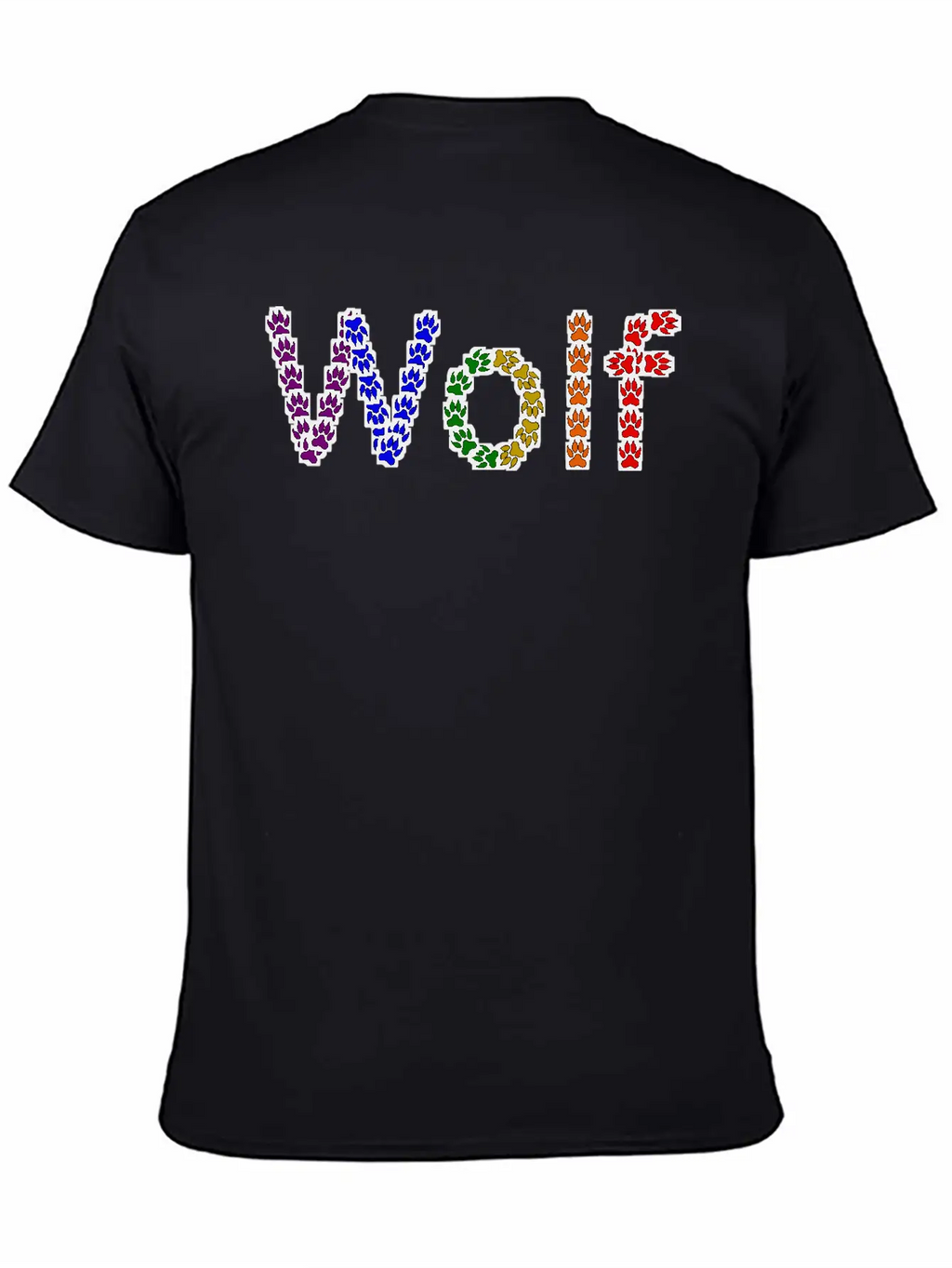 Wolf Rainbow Basic Graphic T-Shirt – Daily Comfort In Soft Cotton