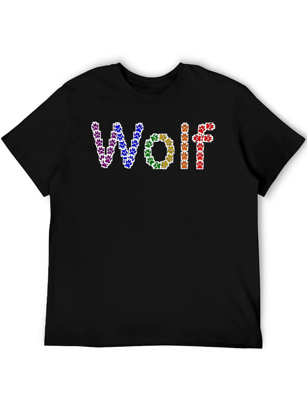Wolf Rainbow Basic Graphic T-Shirt – Daily Comfort In Soft Cotton