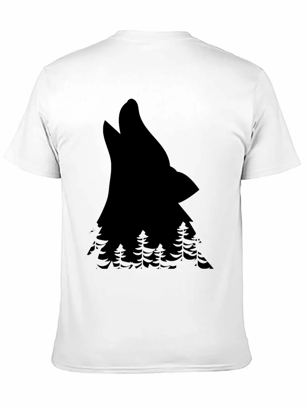 Wolf Silhouette Stylish Everyday T-Shirt – Unisex Basic Cotton Tee