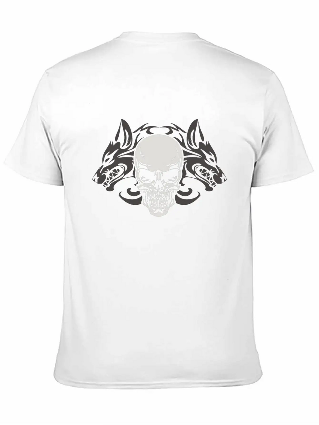 Wolf Skull Halloween Horror Gift T-shirt Stylish Everyday T-Shirt – Unisex Basic Cotton Tee