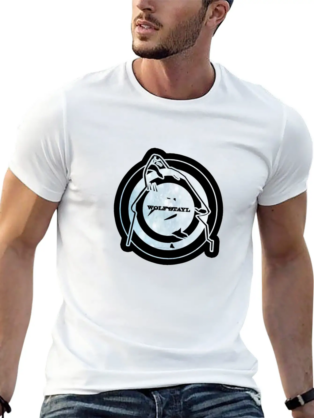 Wolf Stayl Essential Cotton Tee For Daily Outfits – Unisex Style