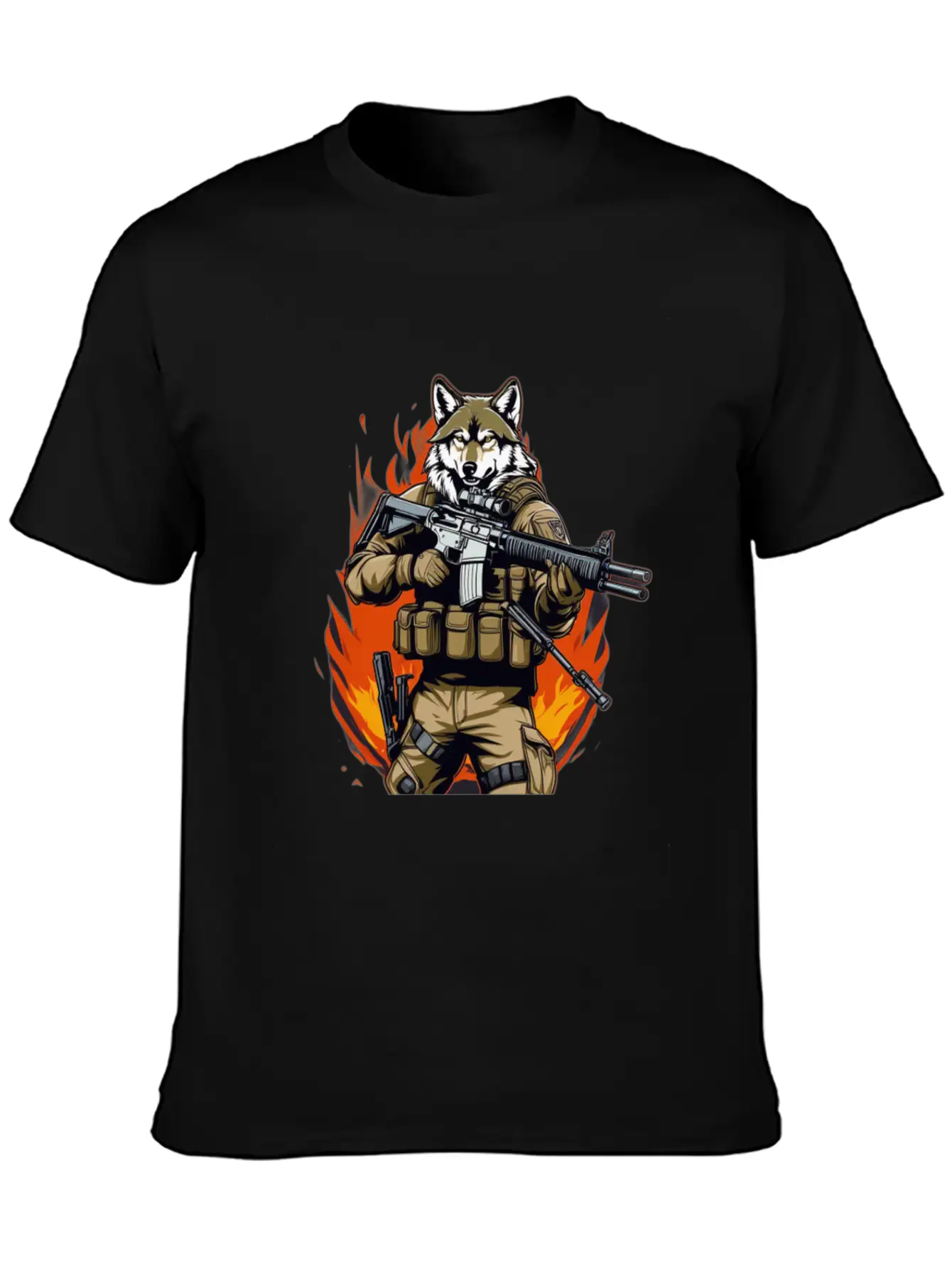Wolf T-shirt Unisex Casual T-Shirt – Clean Design For Daily Comfort