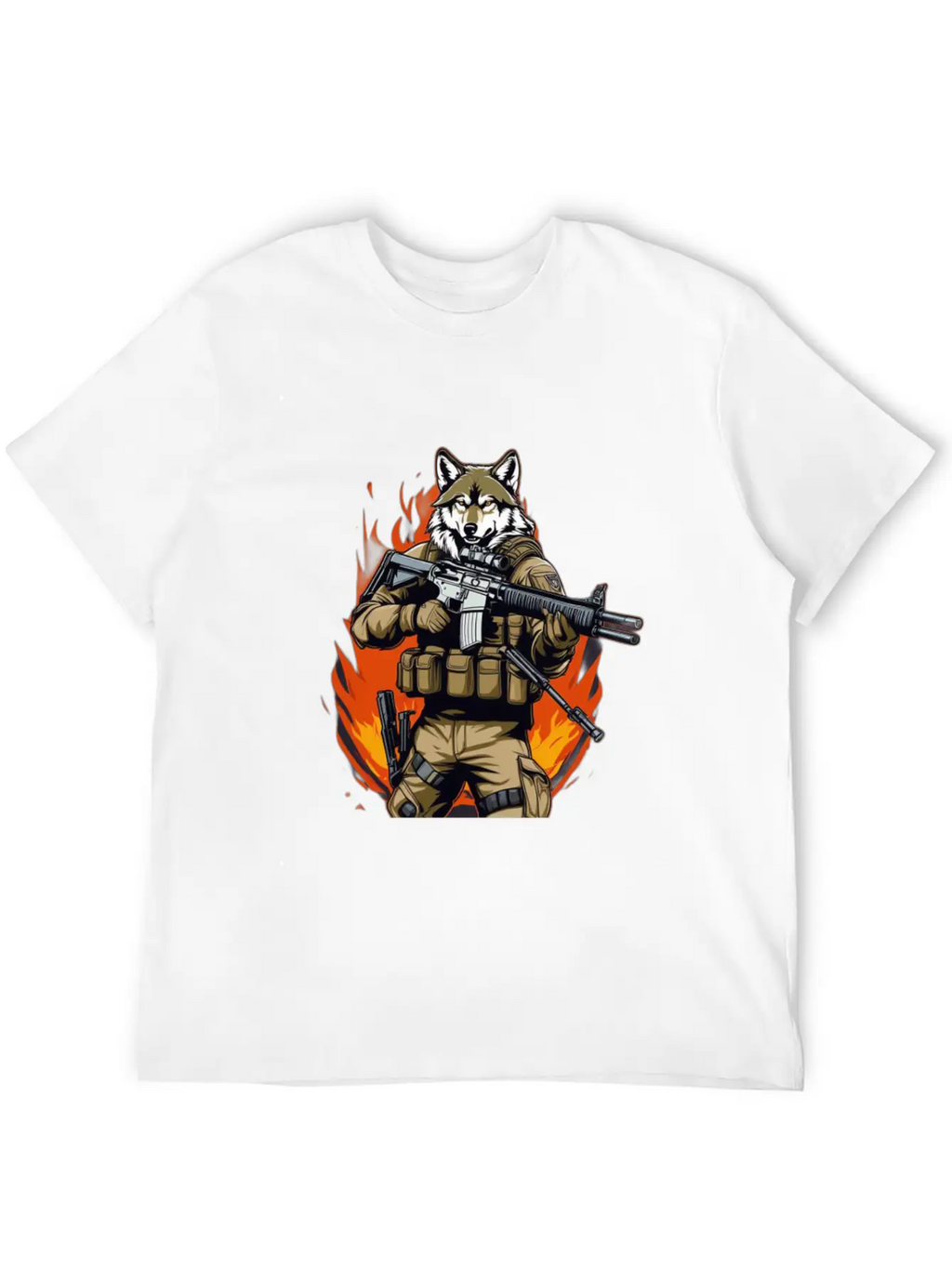 Wolf T-shirt Unisex Casual T-Shirt – Clean Design For Daily Comfort