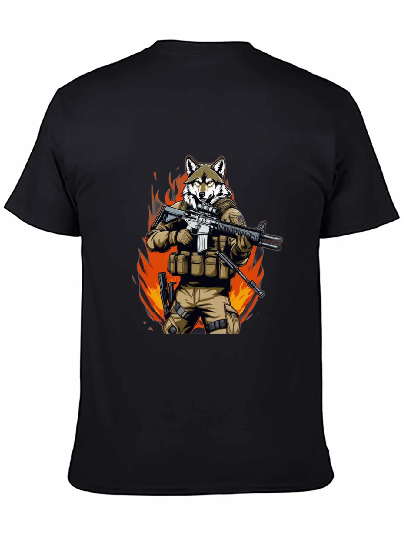 Wolf T-shirt Unisex Casual T-Shirt – Clean Design For Daily Comfort