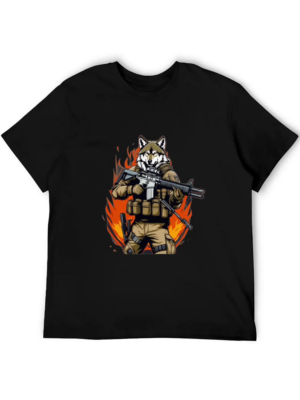 Wolf T-shirt Unisex Casual T-Shirt – Clean Design For Daily Comfort