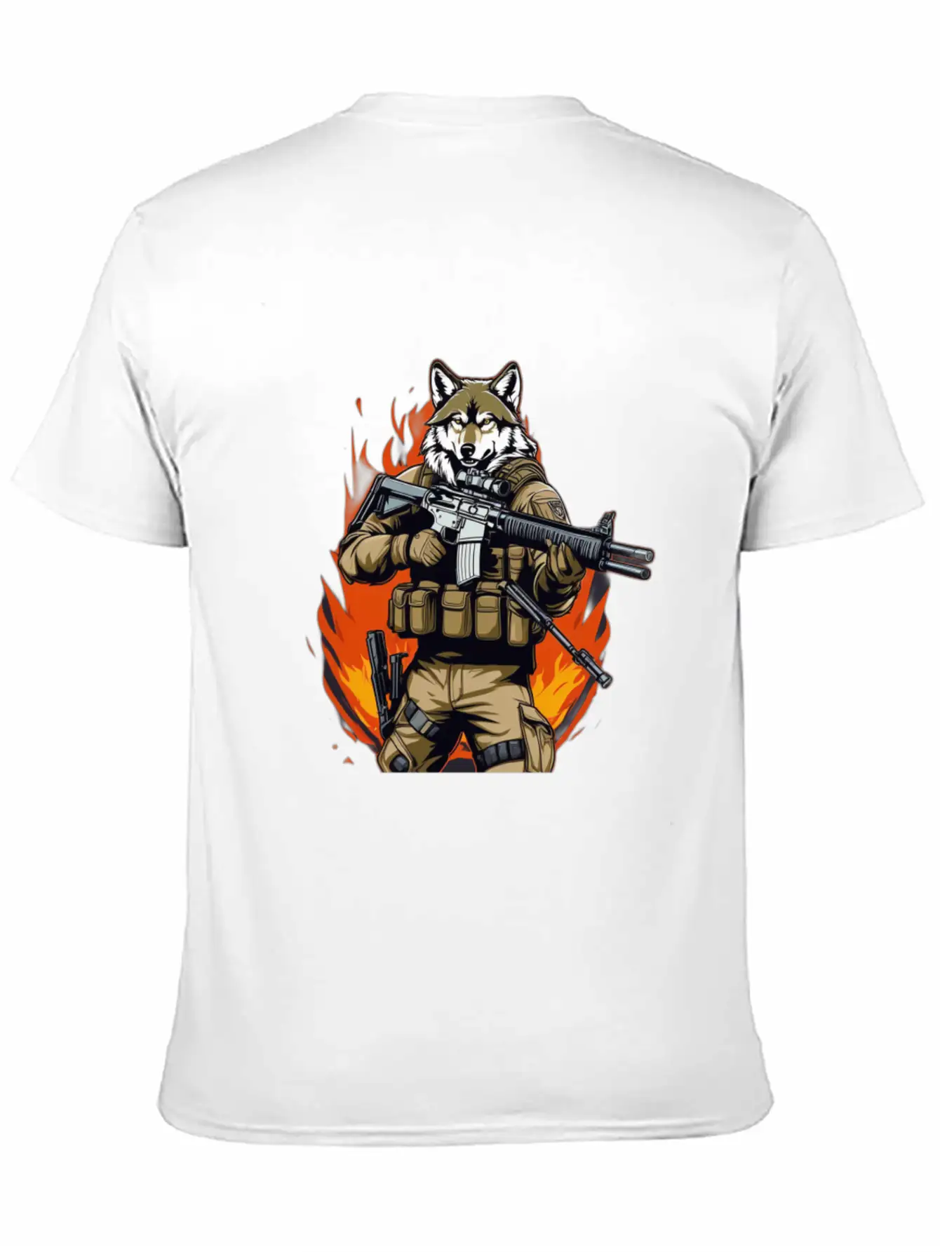Wolf T-shirt Unisex Casual T-Shirt – Clean Design For Daily Comfort