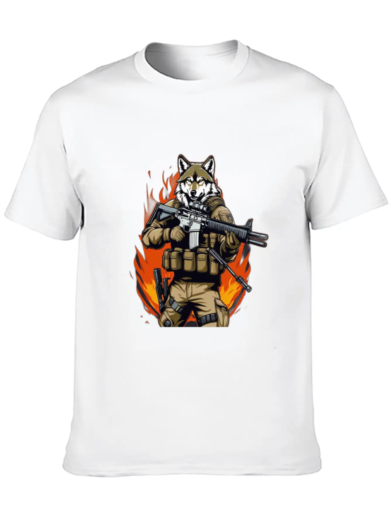 Wolf T-shirt Unisex Casual T-Shirt – Clean Design For Daily Comfort