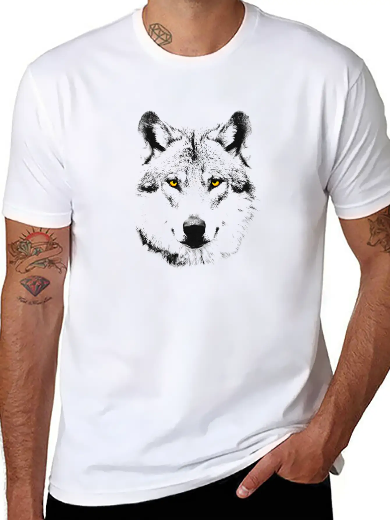 Wolf Unisex Casual T-Shirt – Clean Design For Daily Comfort