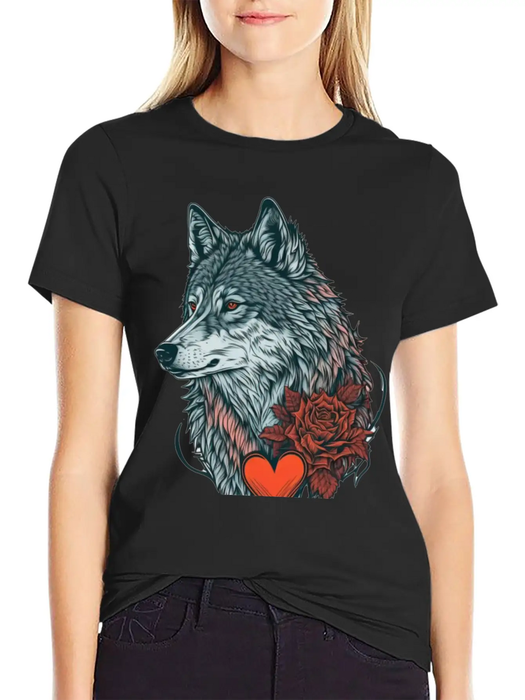 Wolf Valentine Essential Cotton Tee For Daily Outfits – Unisex Style