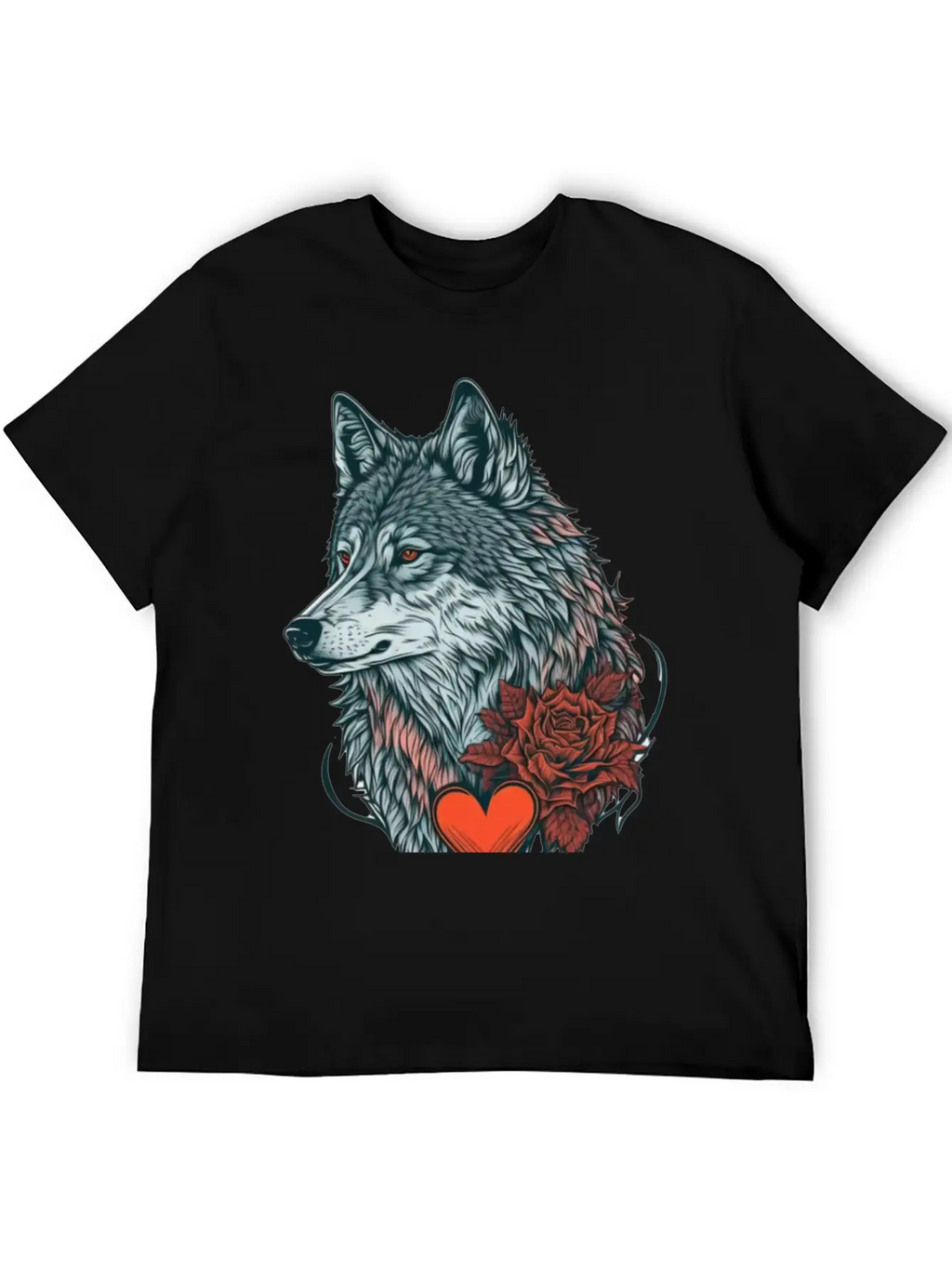 Wolf Valentine Essential Cotton Tee For Daily Outfits – Unisex Style