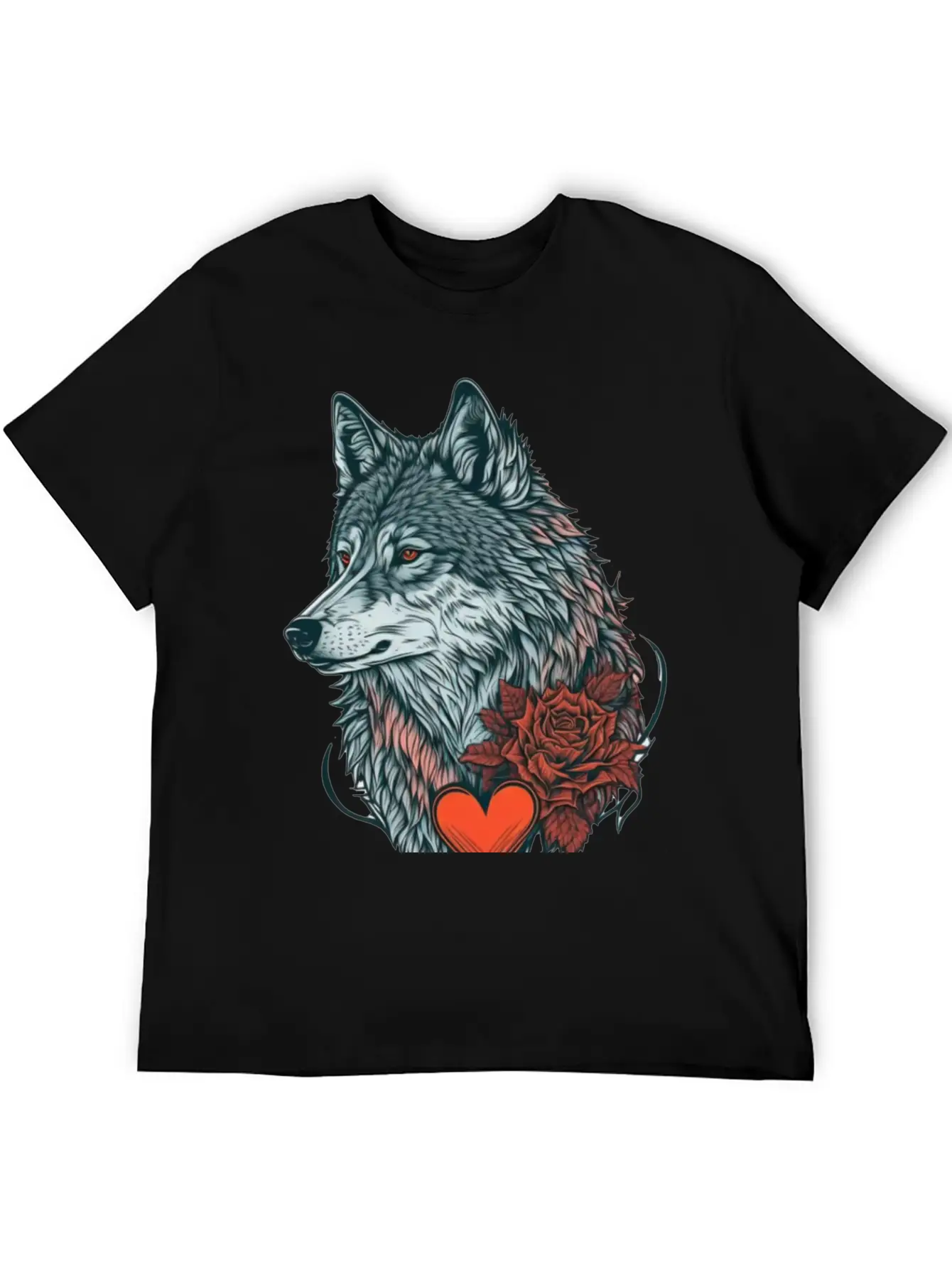 Wolf Valentine Essential Cotton Tee For Daily Outfits – Unisex Style