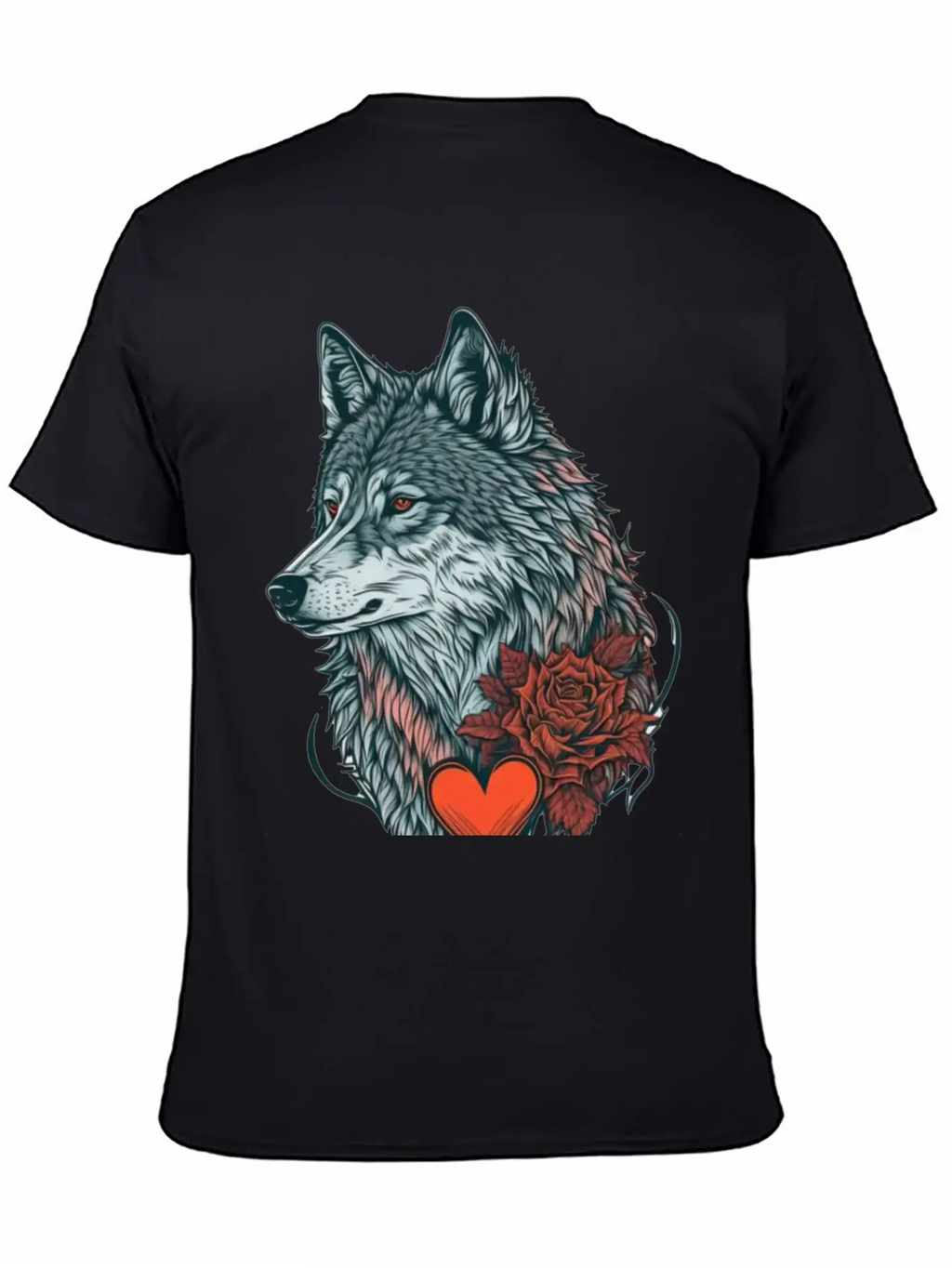 Wolf Valentine Essential Cotton Tee For Daily Outfits – Unisex Style