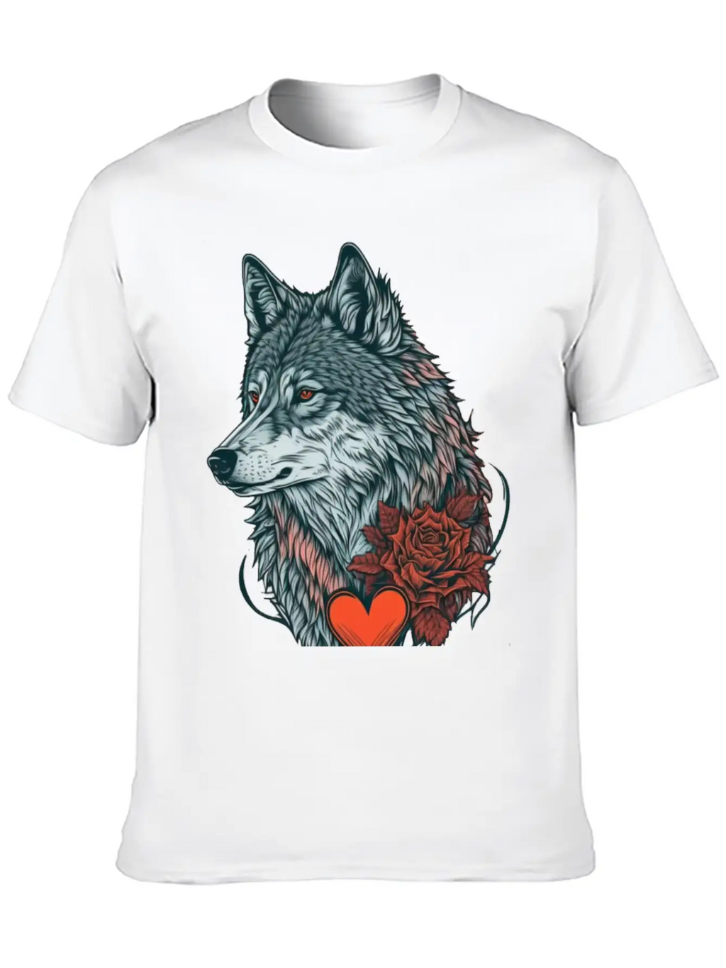 Wolf Valentine Essential Cotton Tee For Daily Outfits – Unisex Style