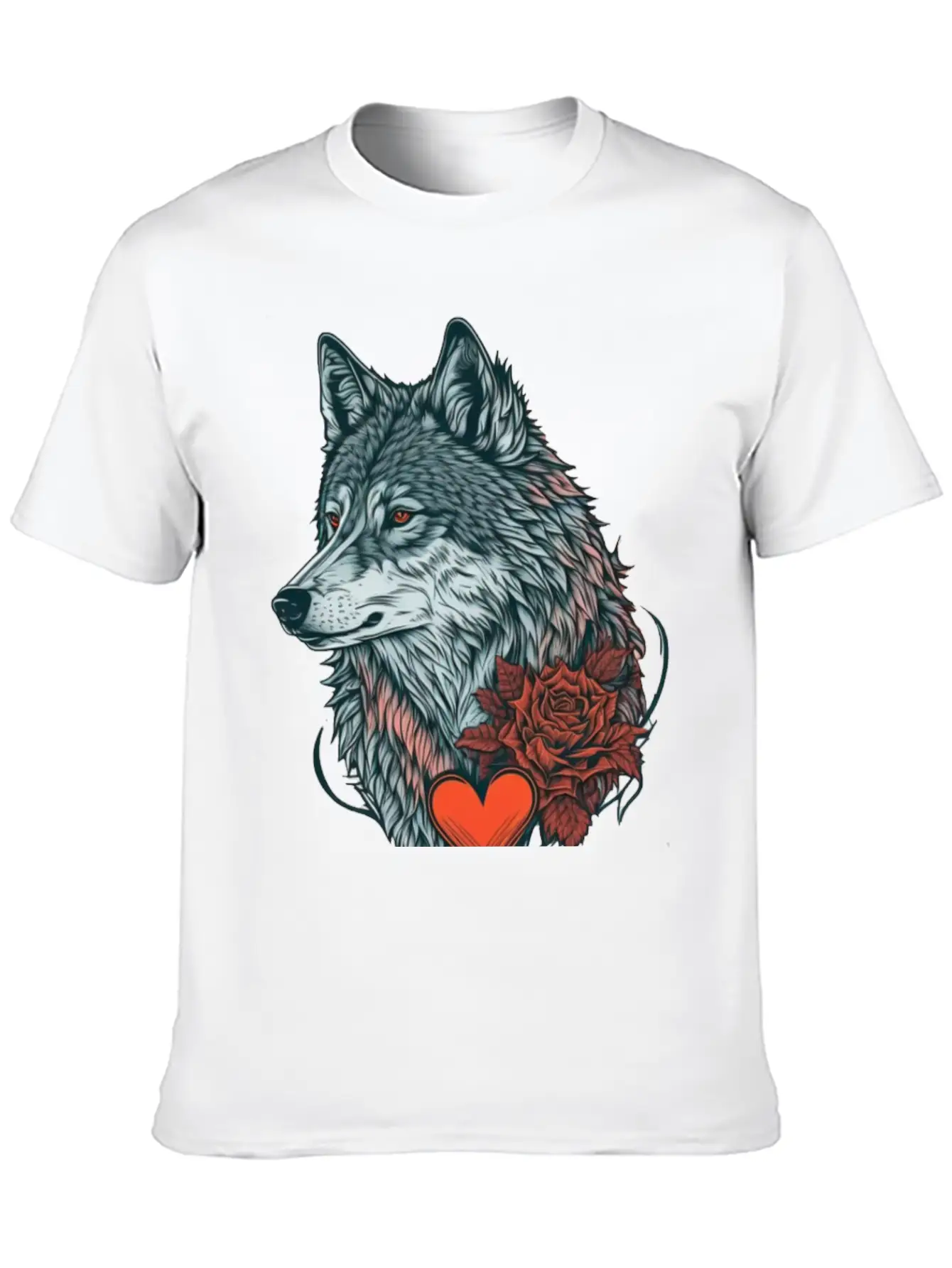 Wolf Valentine Essential Cotton Tee For Daily Outfits – Unisex Style